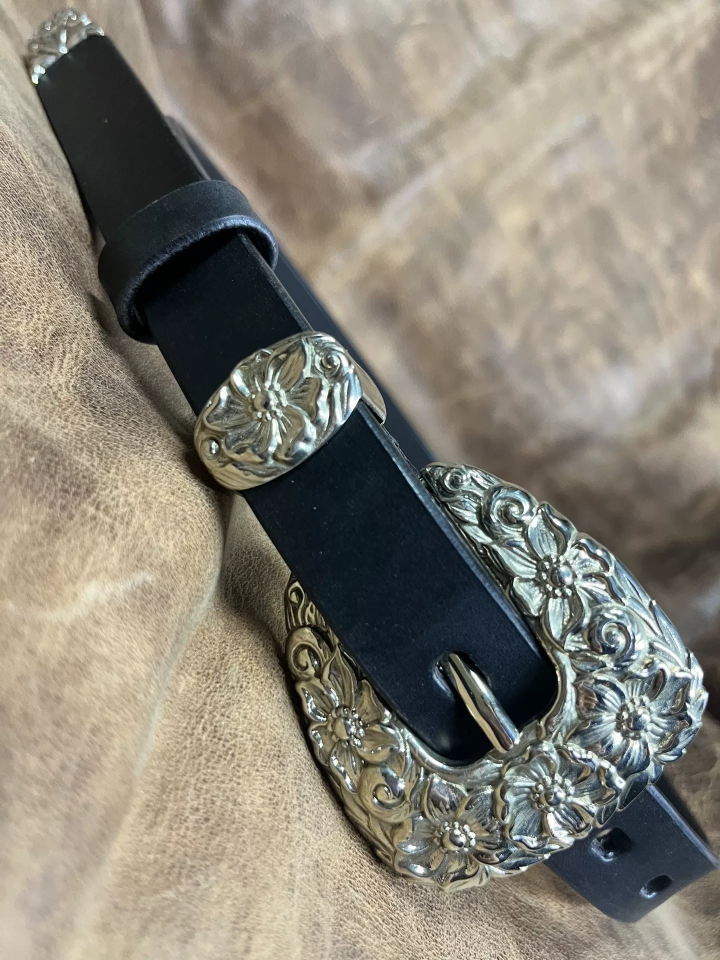 2.4cm Ultra-Narrow Handmade Belt — American Vintage Style