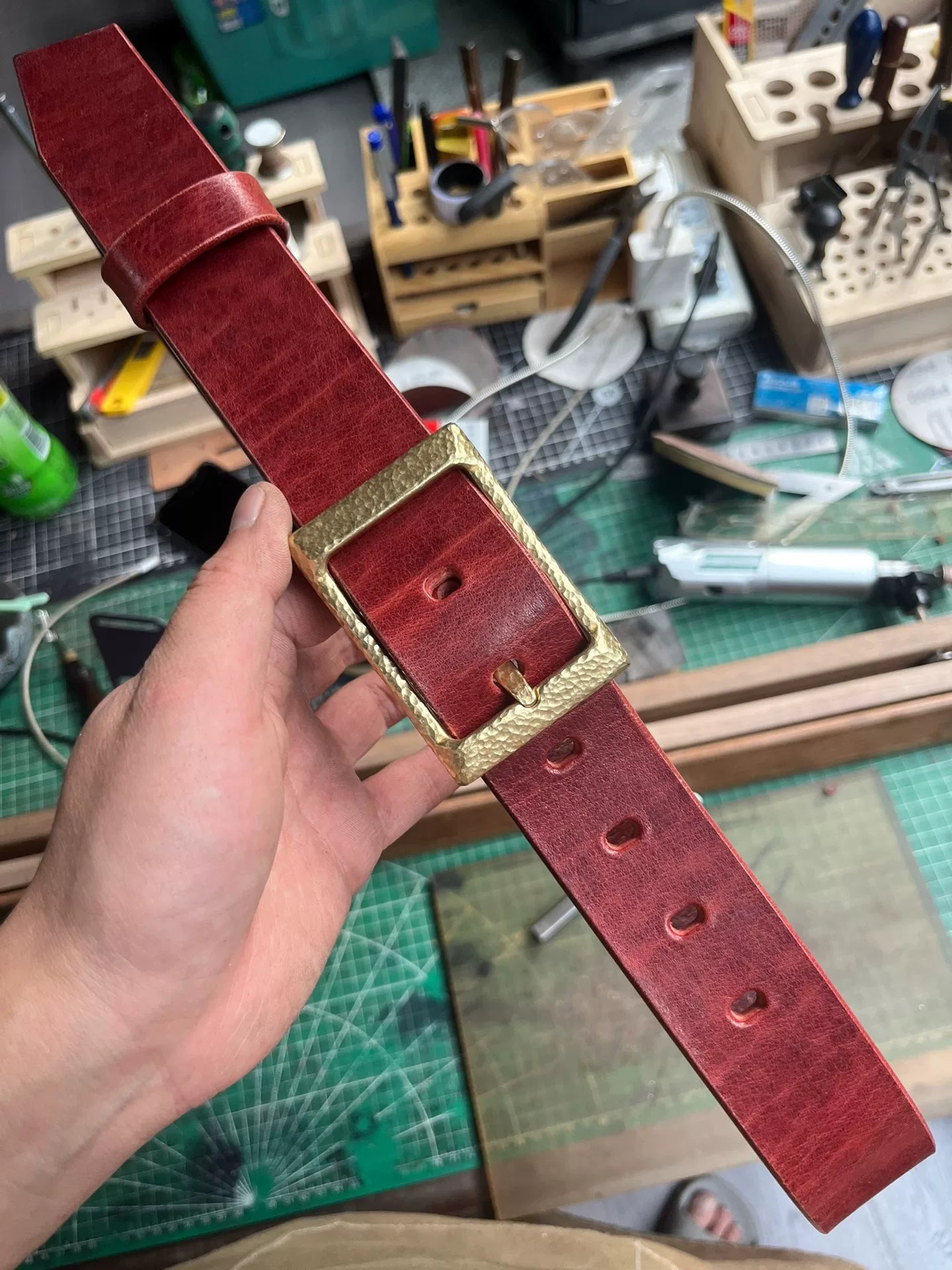 Horwin oil wax style handmade men's and women's handmade belts