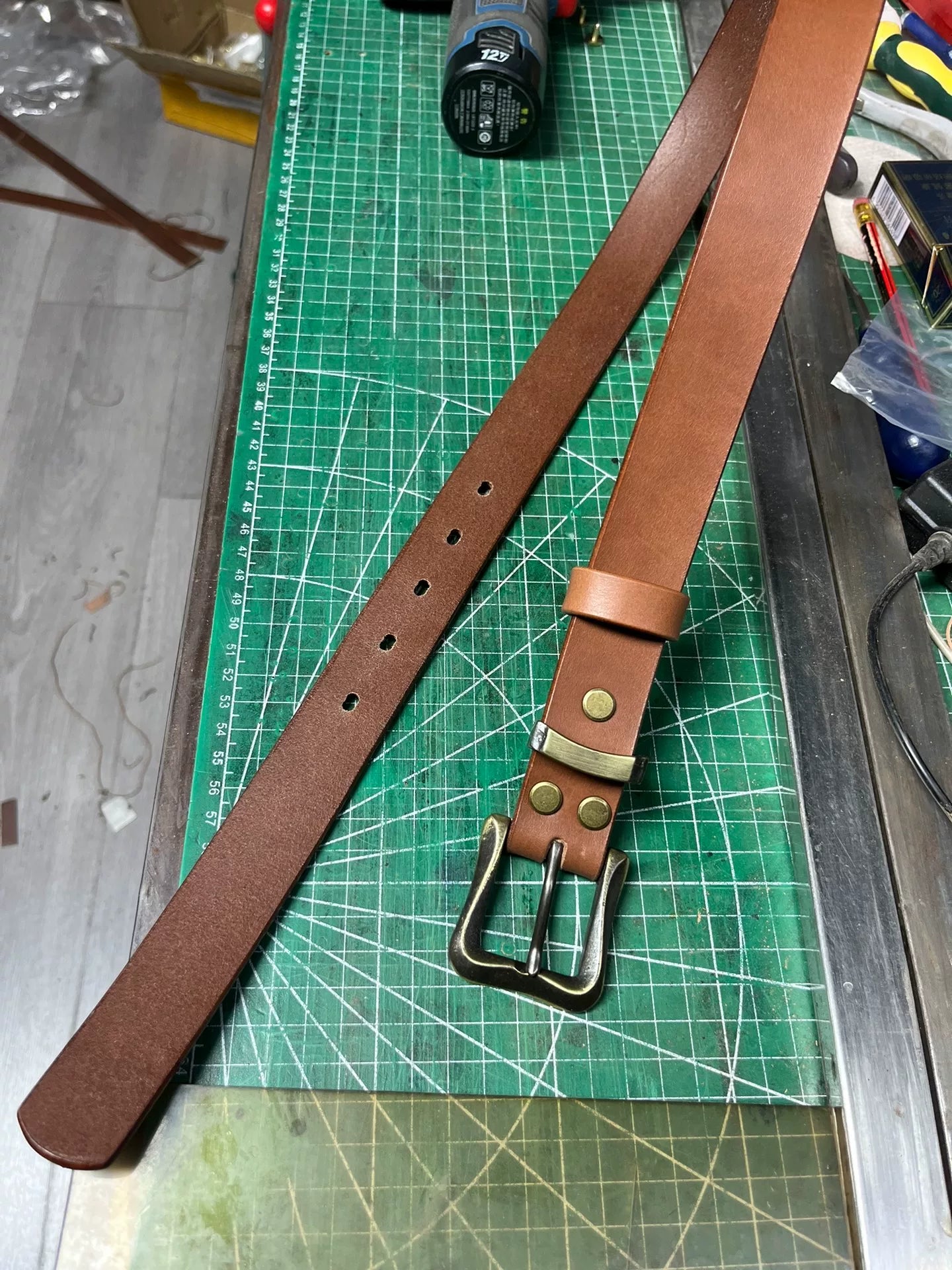Italian original Buttero top brown vegetable tanned cowhide handmad…