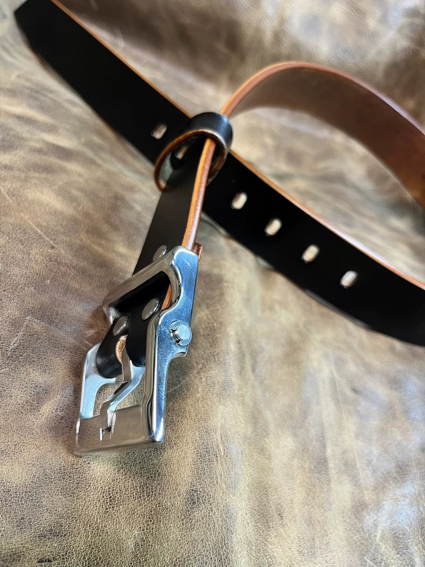 Meian's custom-made handmade belts