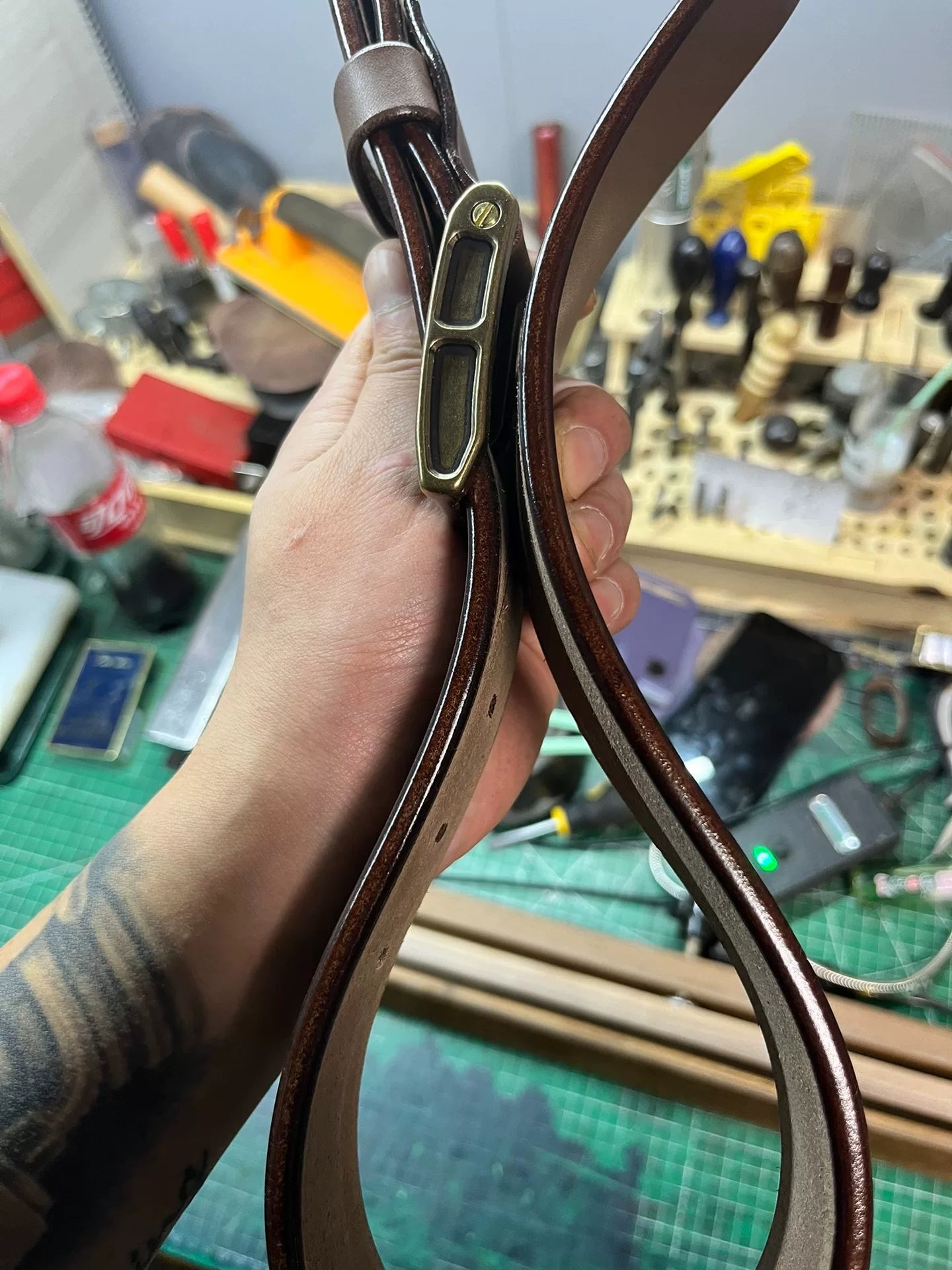 5.5mm thick Meian handmade belt