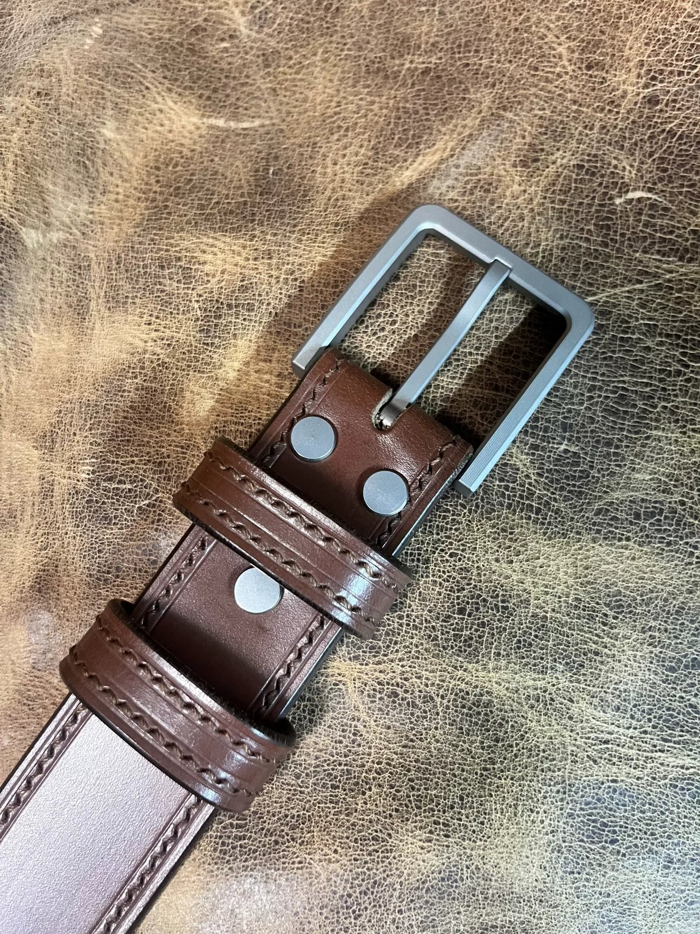 TWS Thomas Bridle Leather Business Dress Belt — Imported from UK