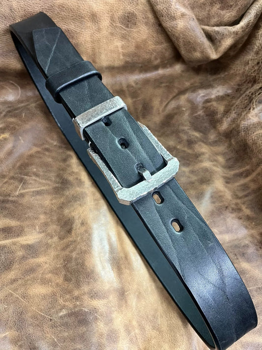 5.5 to 6 mm black bison leather formal business pin buckle business…