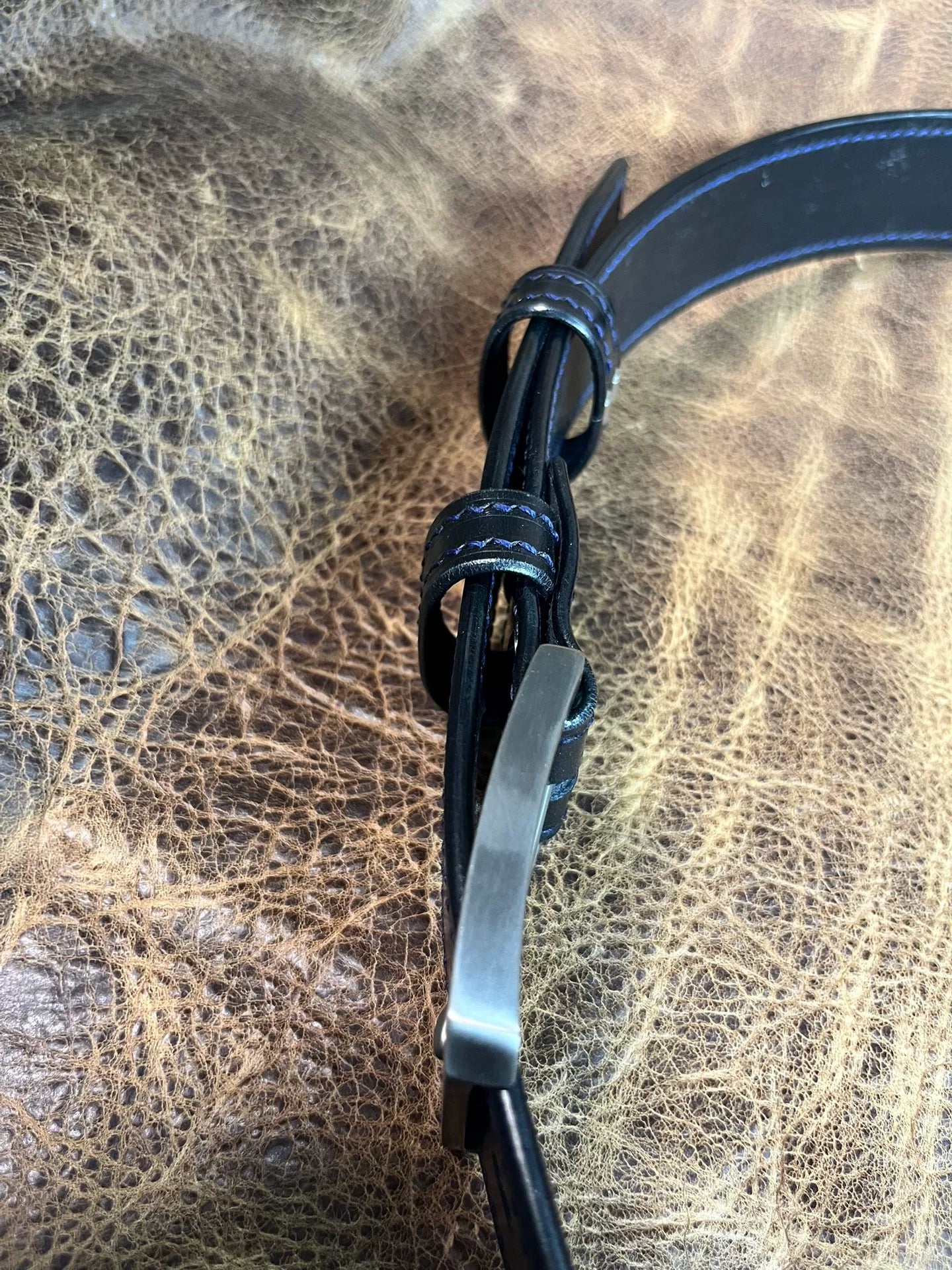 TWS Thomas Bridle Leather Business Dress Belt — Imported from UK