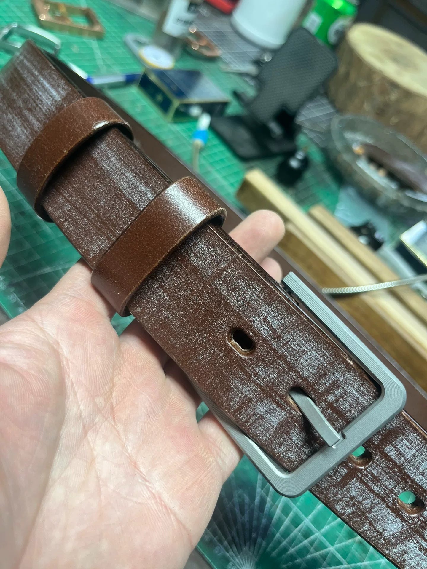 TWS Thomas Bridle Leather Handmade Belt — Imported from UK