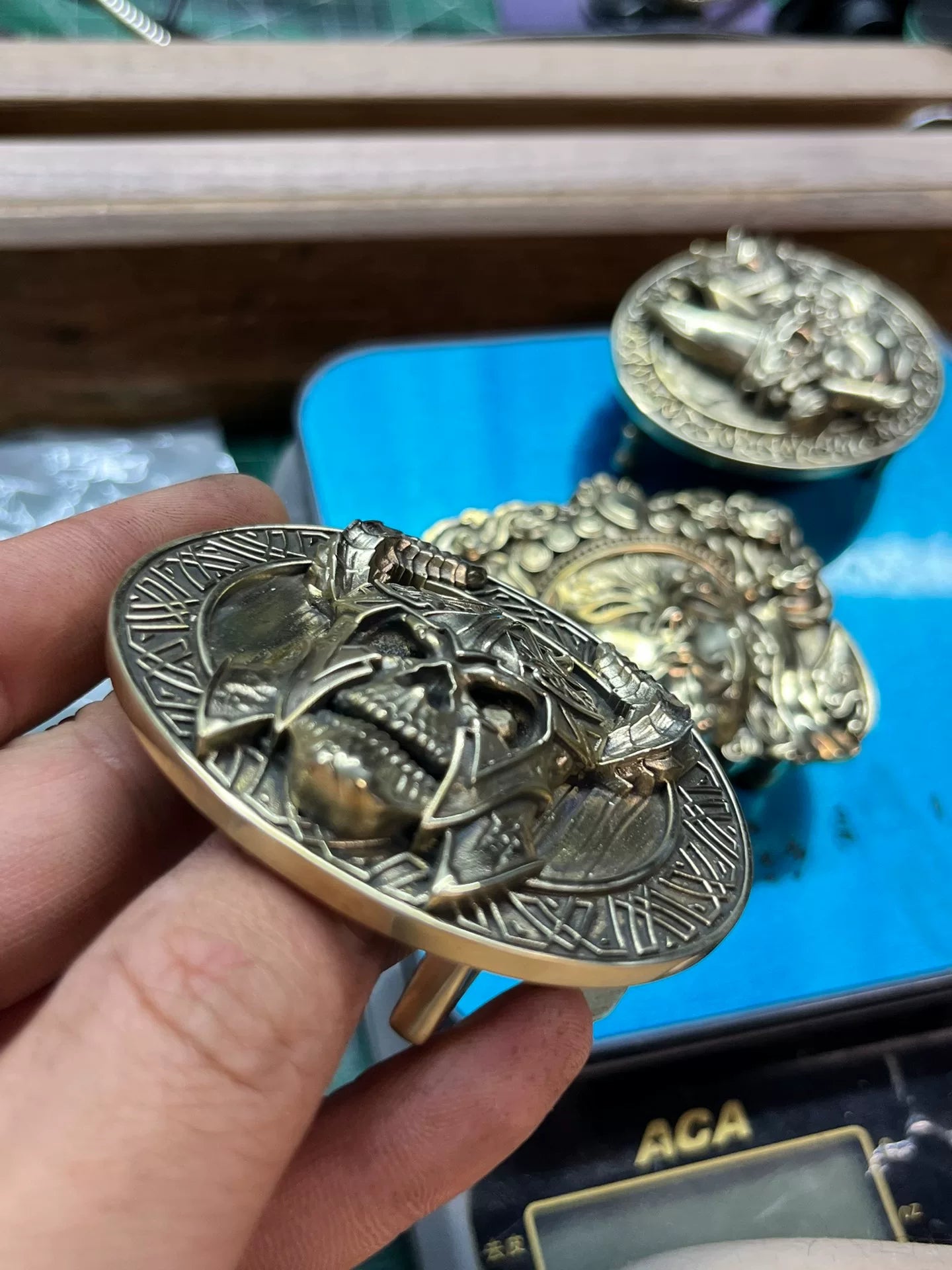 Codename 'Lich Lord' — Hyper-Real Solid Brass Belt Buckle