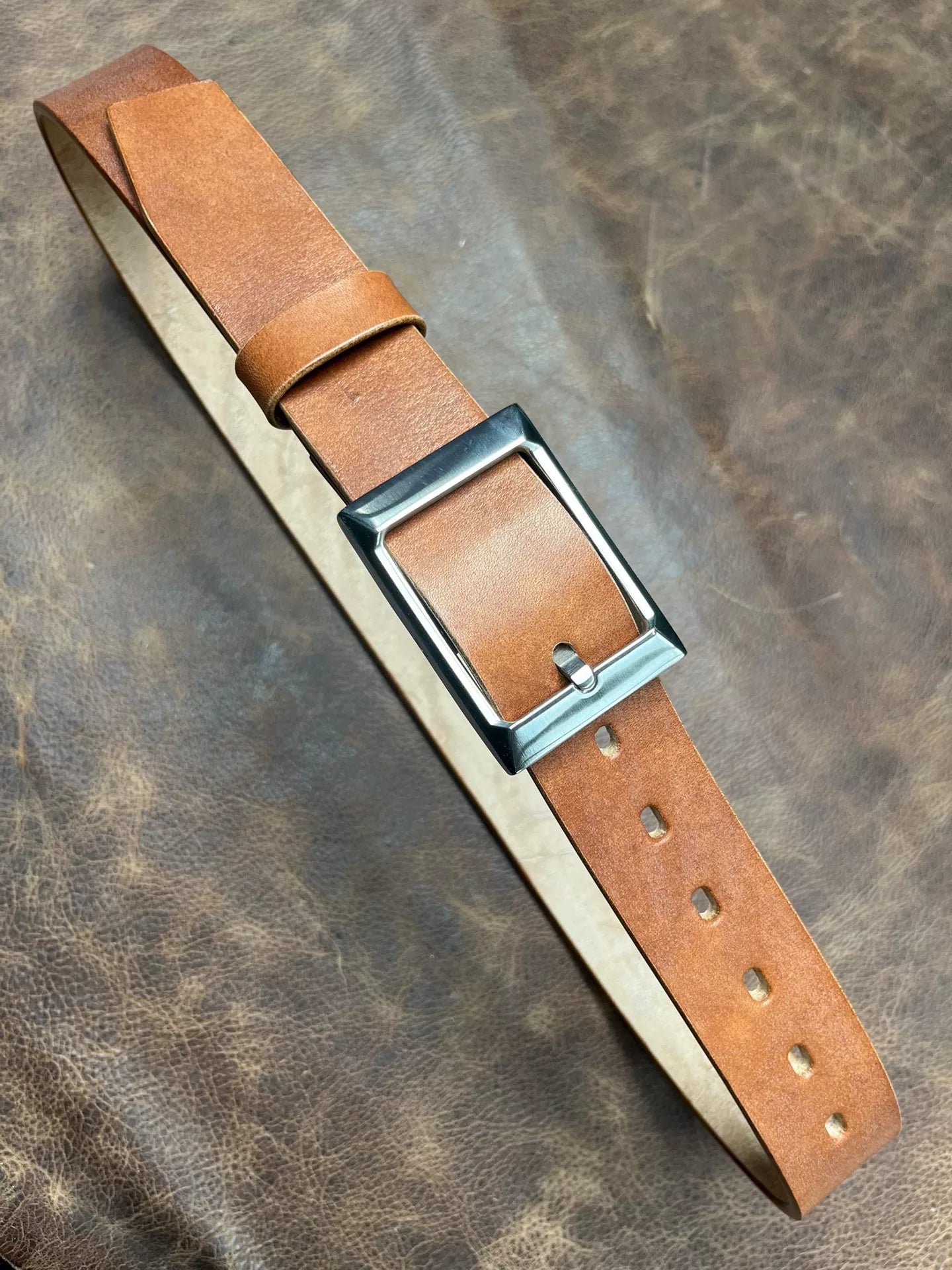 JF.J.Baker full grain jf horse bridle leather belt strip handmade b…
