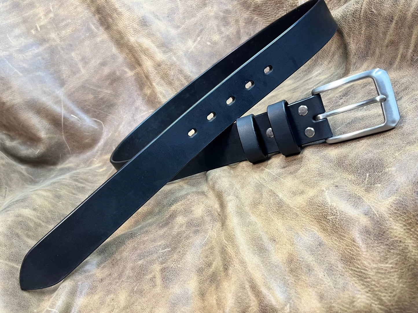 Italian vegetable tanned handmade belt