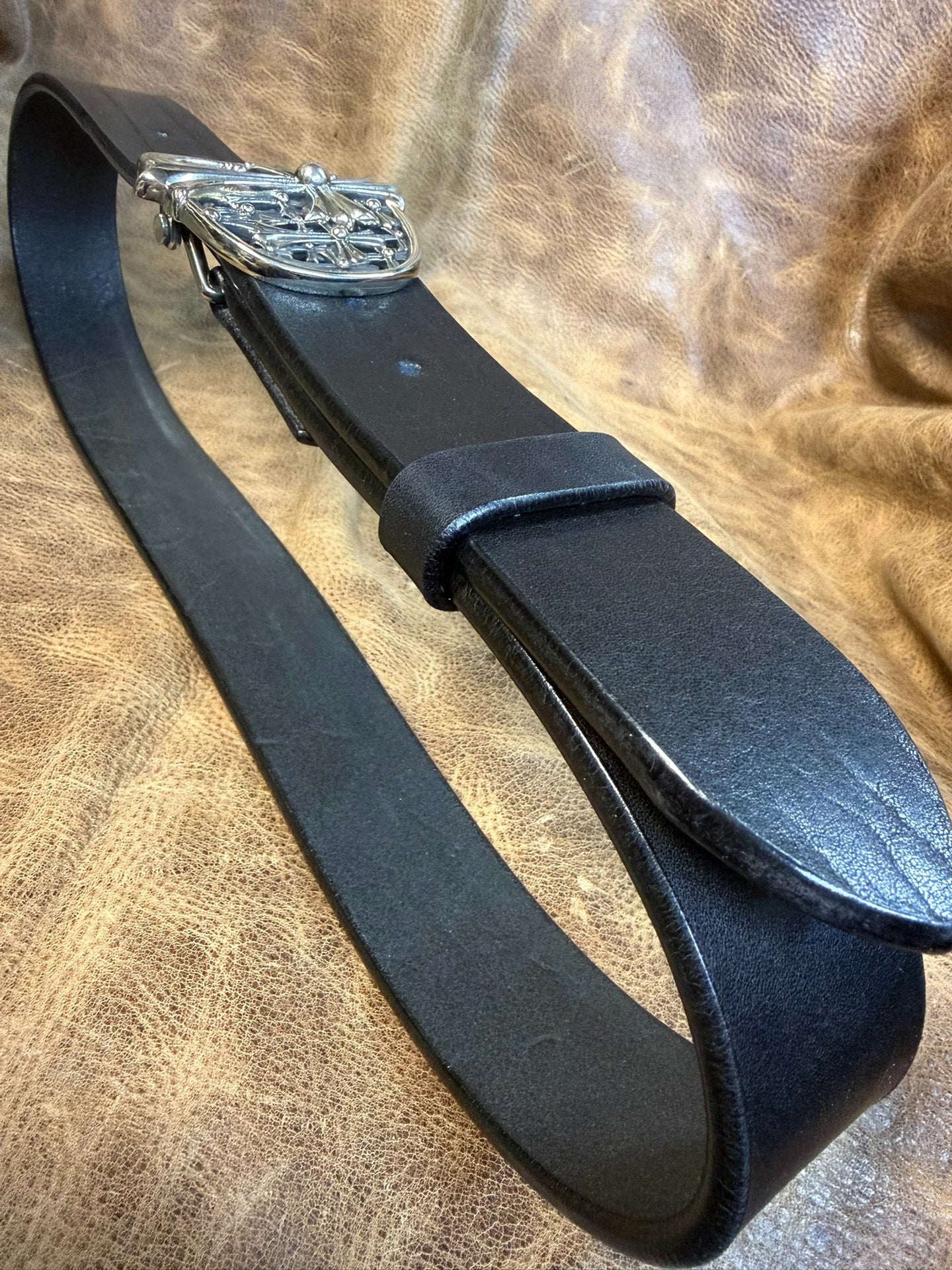 Chrome-Heart Tomb Buckle — Real Item, Clear Engraving
