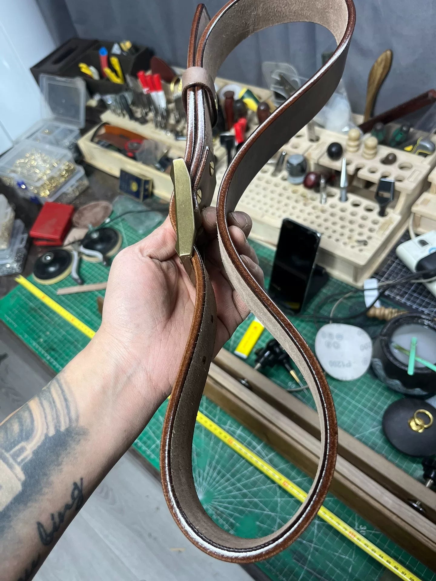 6 mm thick Meian handmade belt