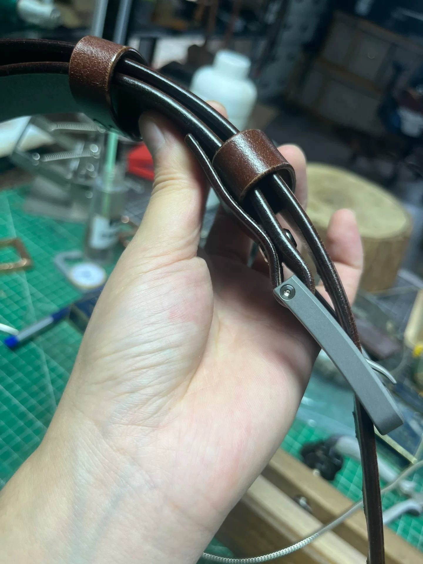 TWS Thomas Bridle Leather Handmade Belt — Imported from UK