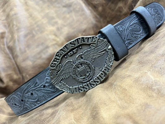 Italian horse rein carving handmade belt