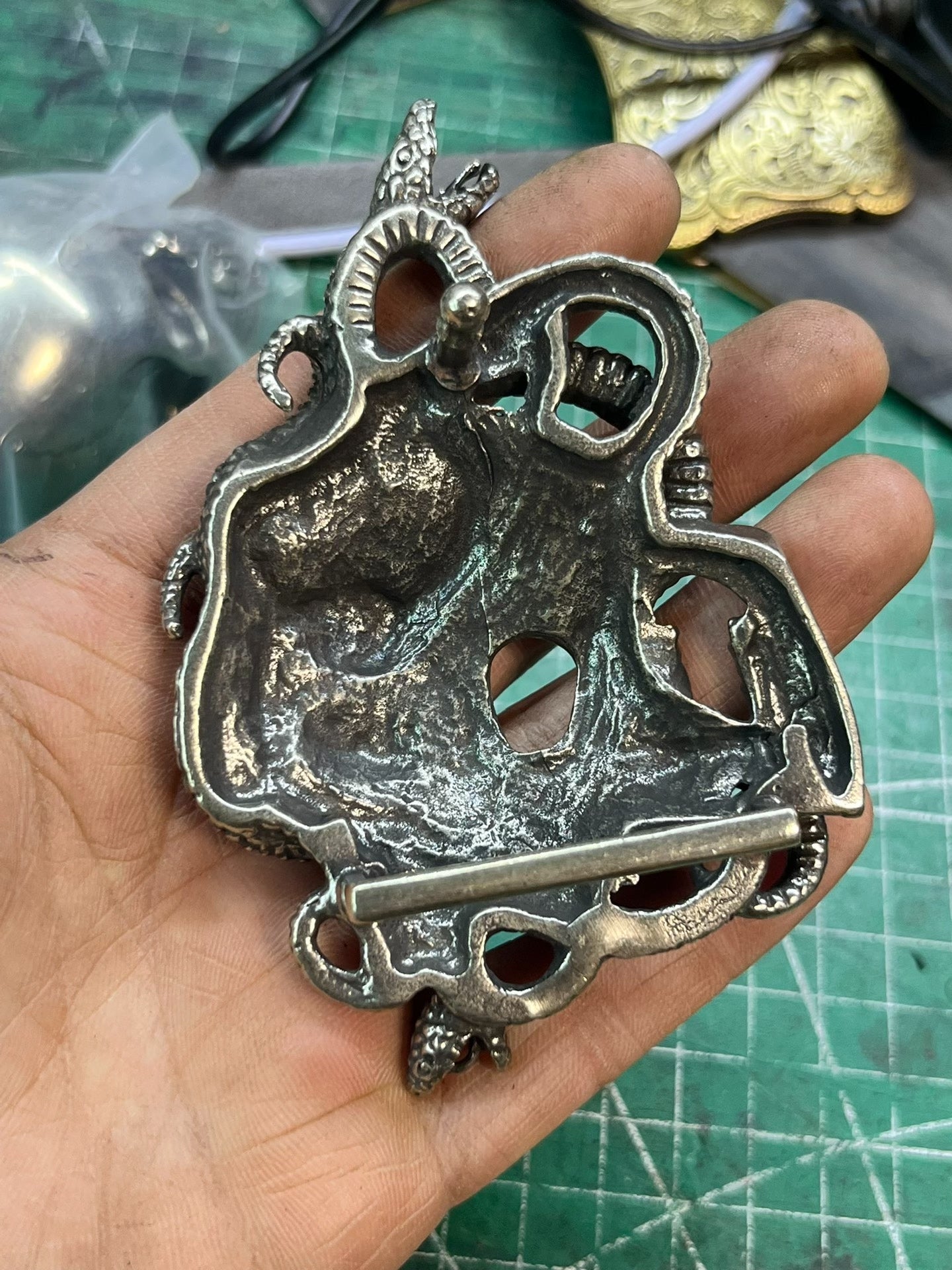 British A brand Alchemy Gothic skull belt buckle belt