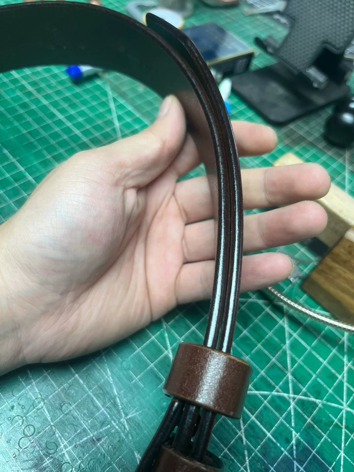 TWS Thomas Bridle Leather Handmade Belt — Imported from UK