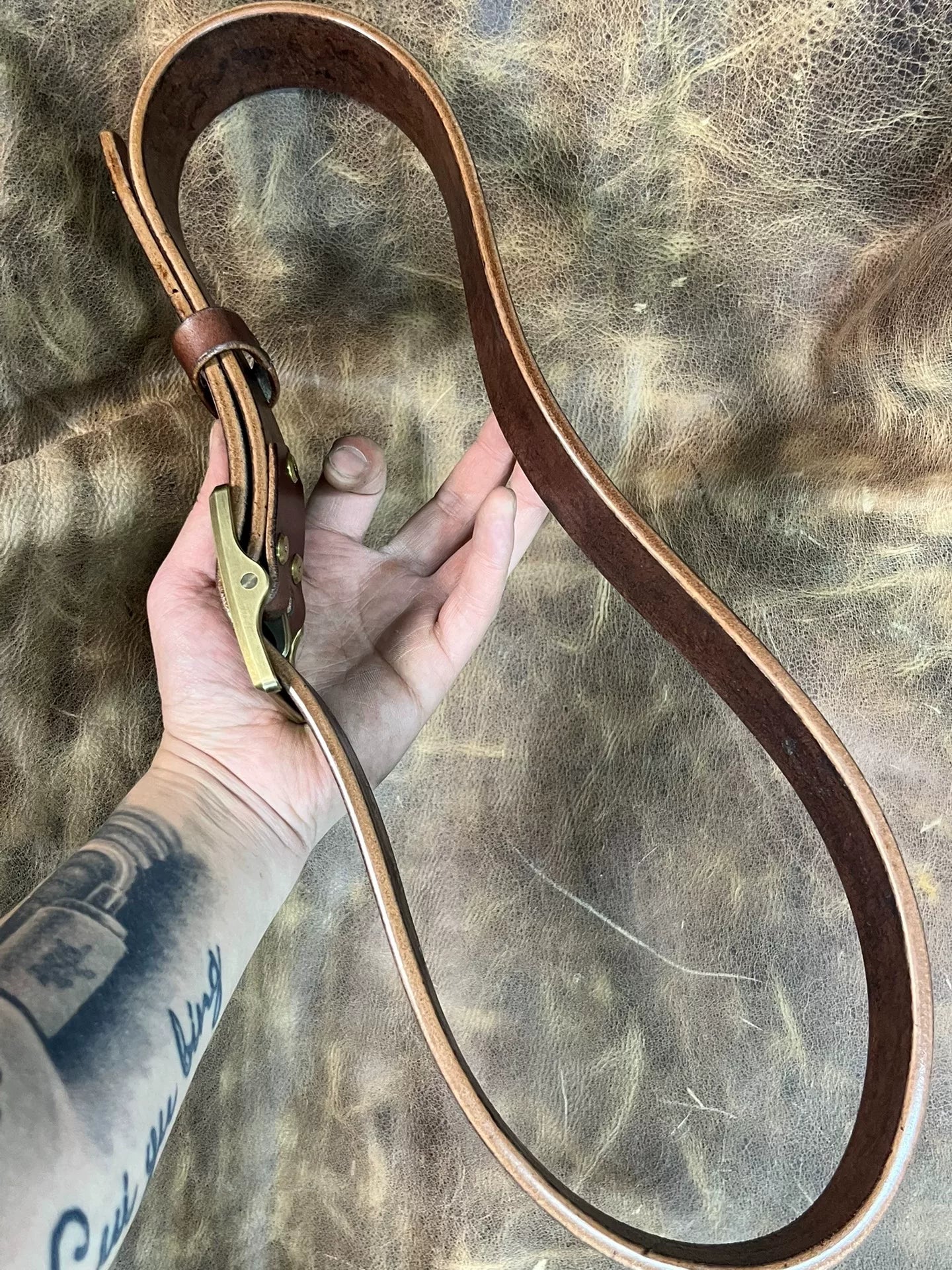 Zhaonan fat brown color with genuine West Wind buckle