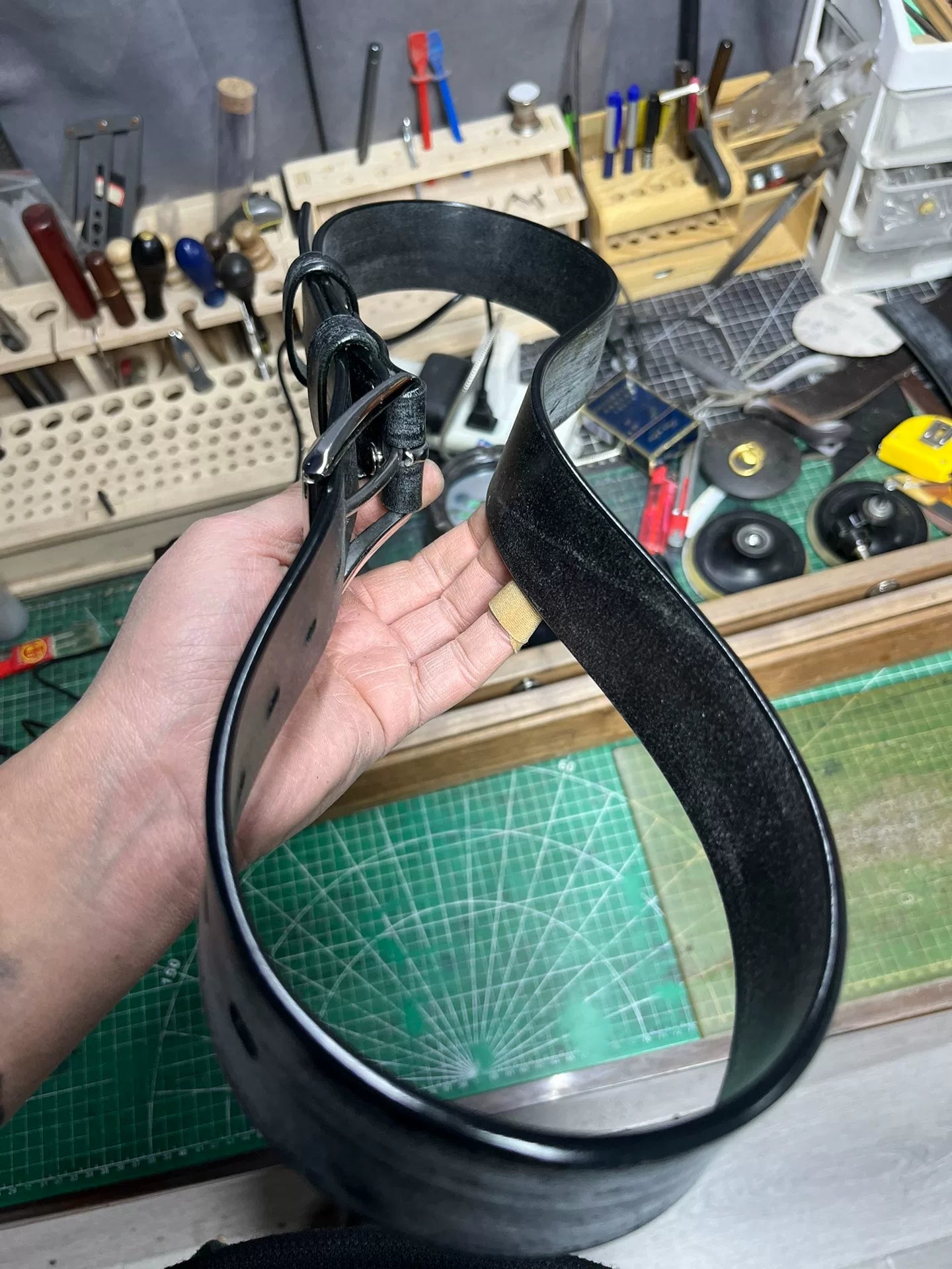 TWS British Thomas Rein leather handmade belt