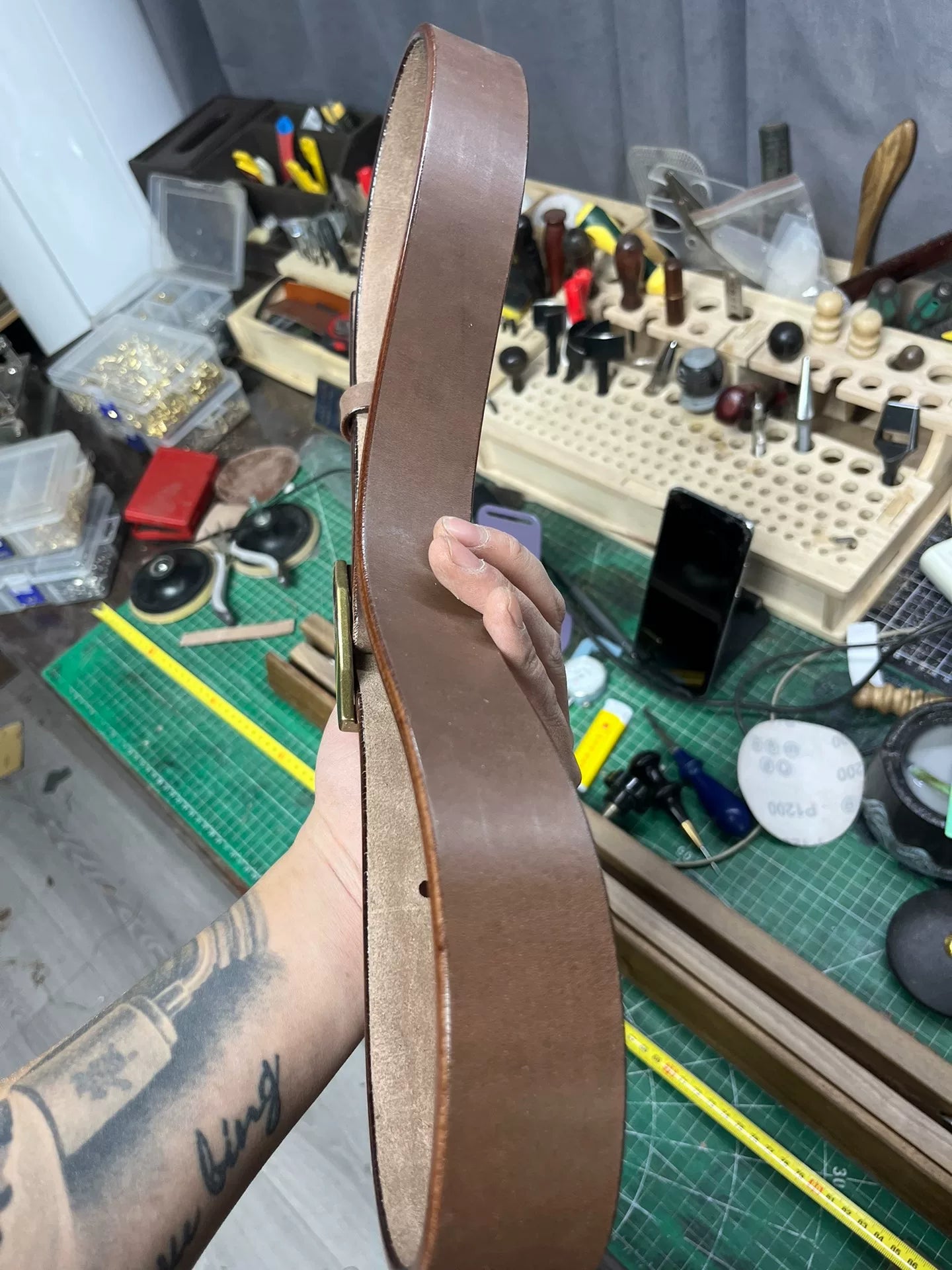 6 mm thick Meian handmade belt