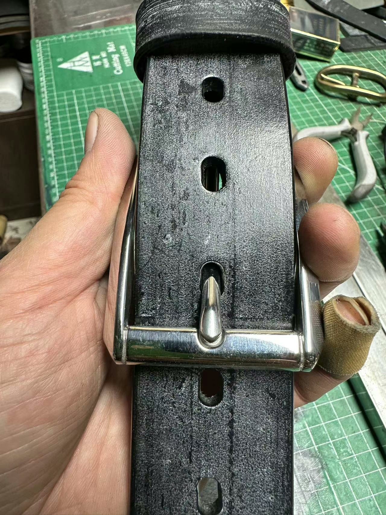 TWS British Thomas Rein leather handmade belt