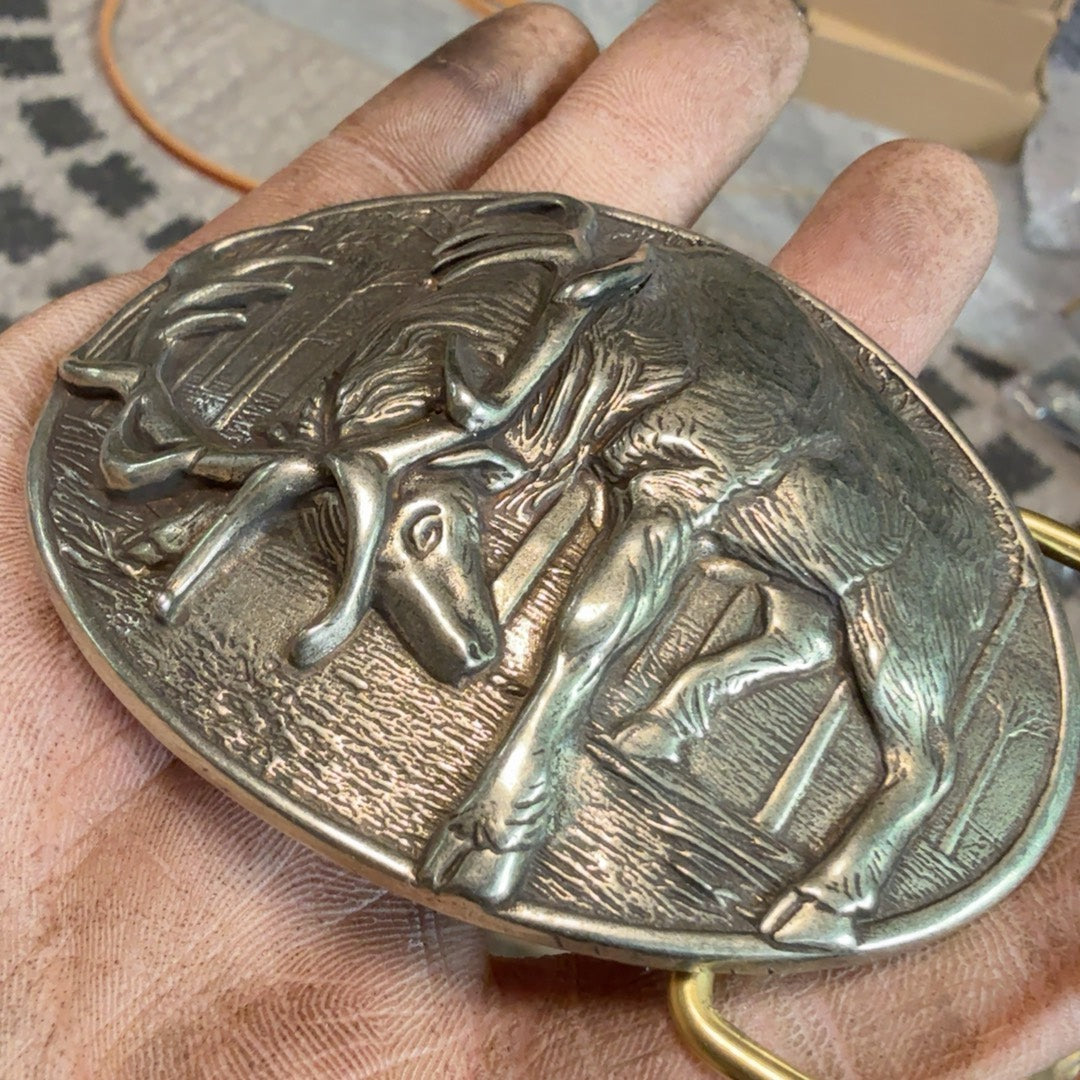 Pure copper Western-Cuba buckle