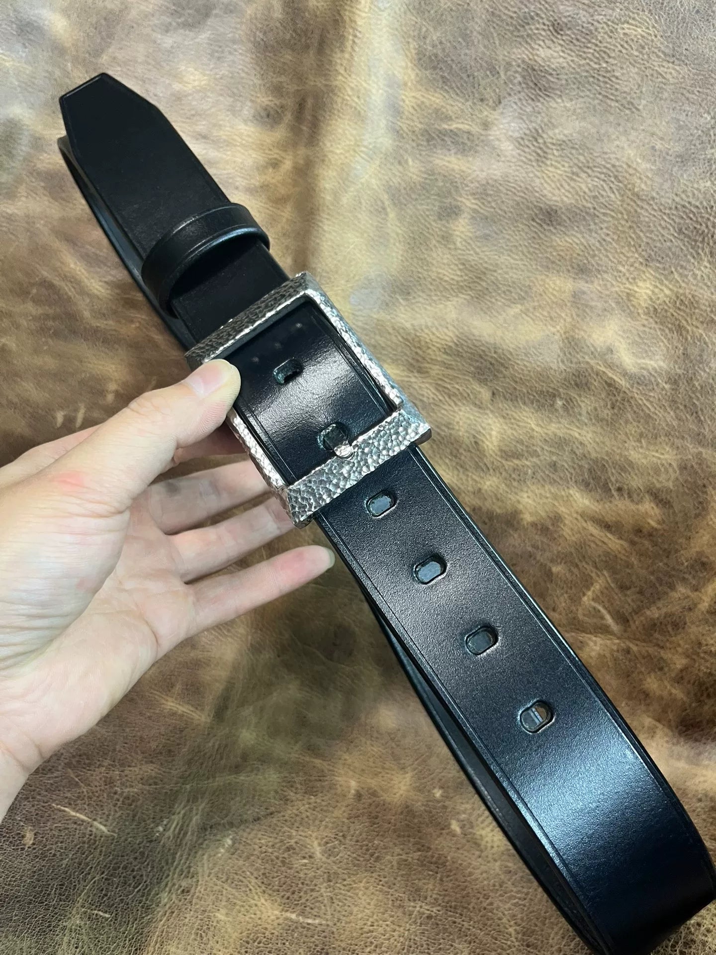 TWS Thomas Bridle Leather Handmade Belt — Imported from UK