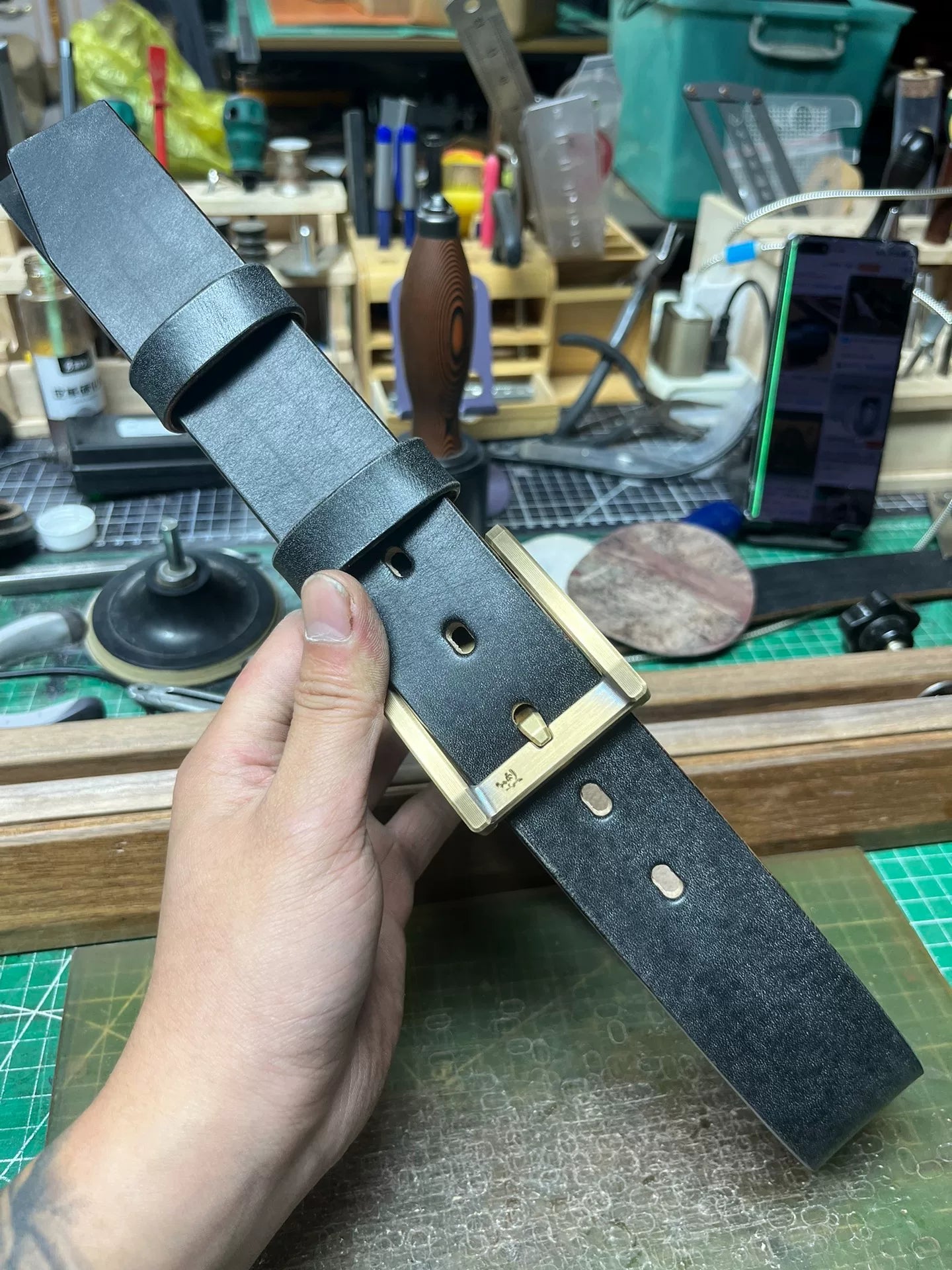 5.5mm thick black JF bridle. Full grain jf horse rein leather first…