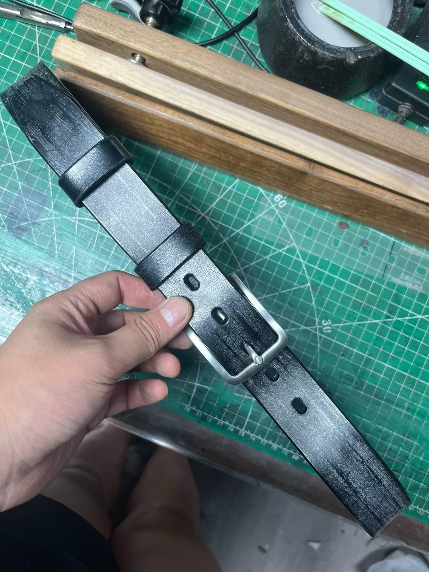 TWS Thomas Bridle Stainless Steel Buckle Belt — 4mm Thick, 3.5cm Wide