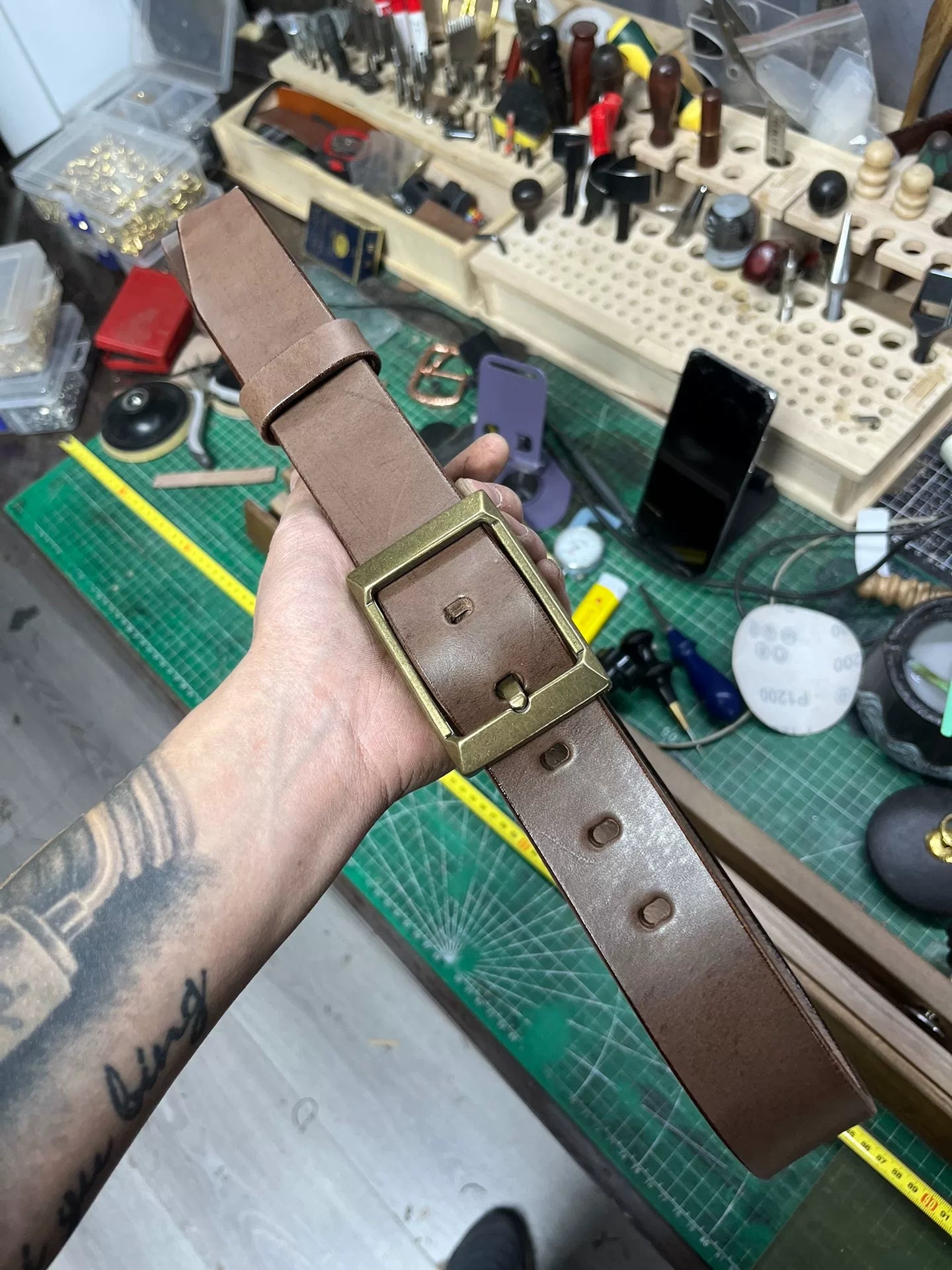 6 mm thick Meian handmade belt