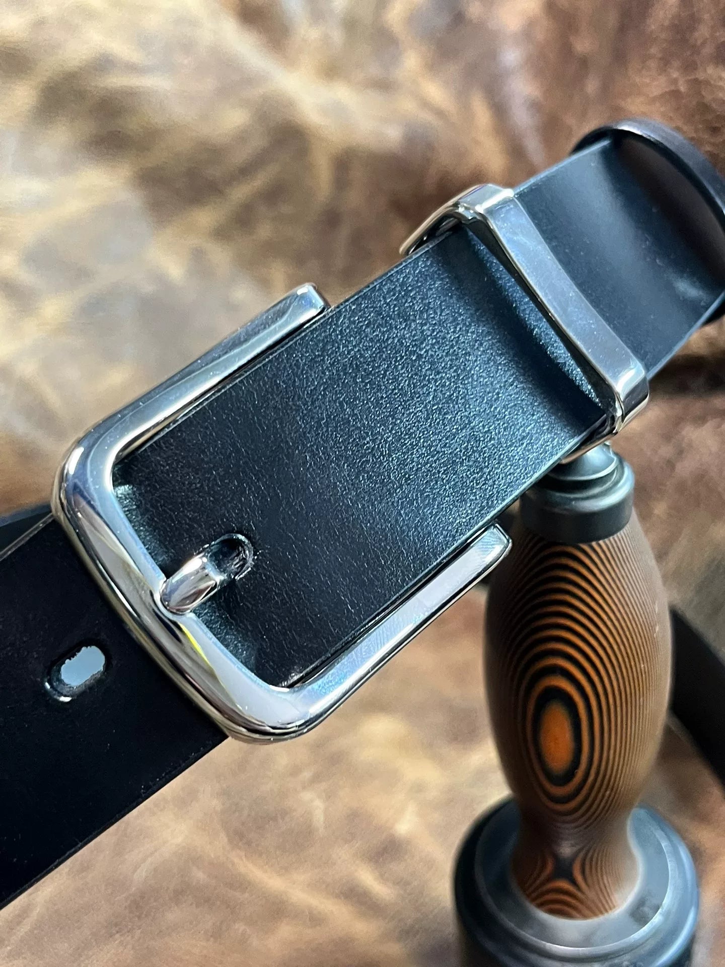 TWS Thomas Bridle Leather Business Dress Belt — Imported from UK
