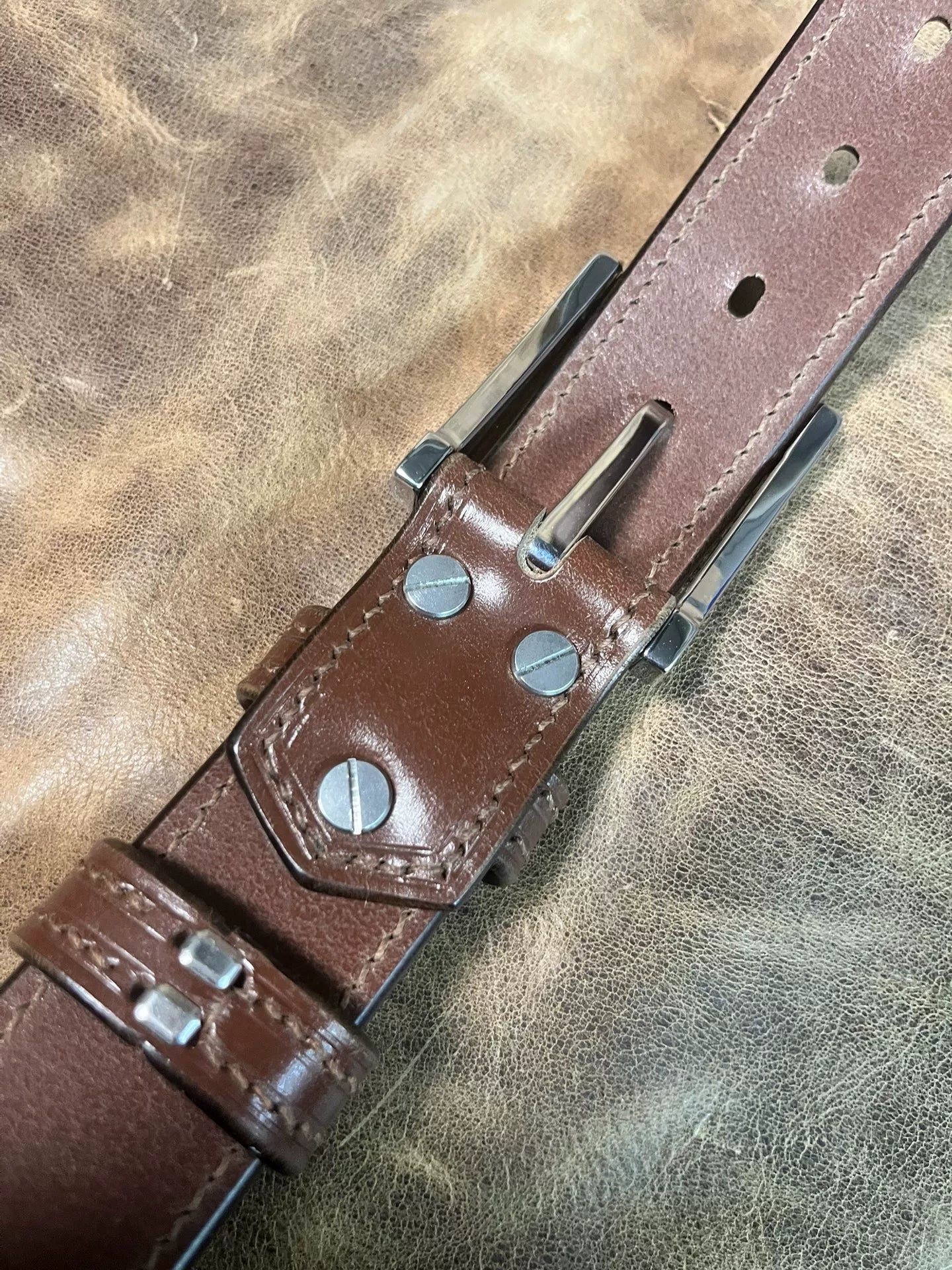 TWS Thomas Bridle Leather Handmade Belt — Imported from UK