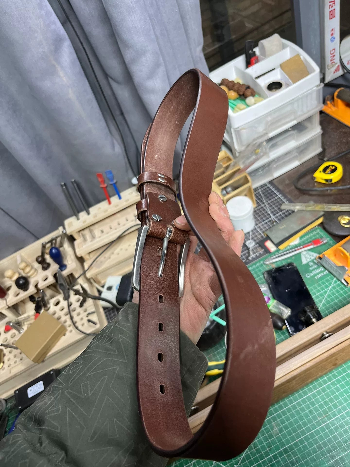 Brown TWS Thomas Bridle. Horse rein leather first-layer cowhide pur…