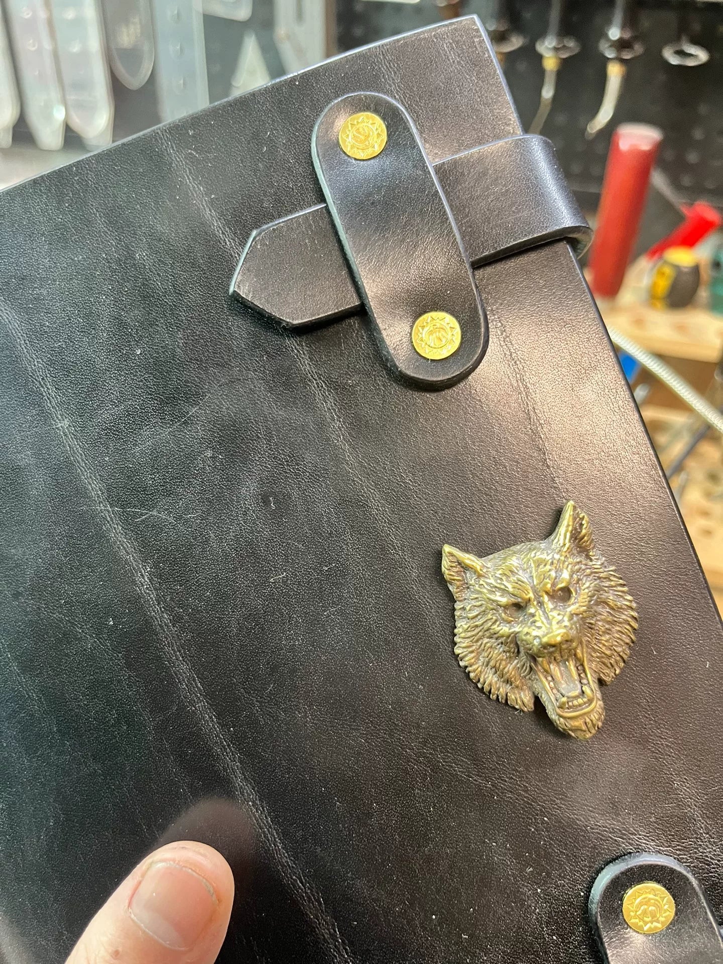 Horwen style oil wax leather A5 made of 4mm single layer thickness…