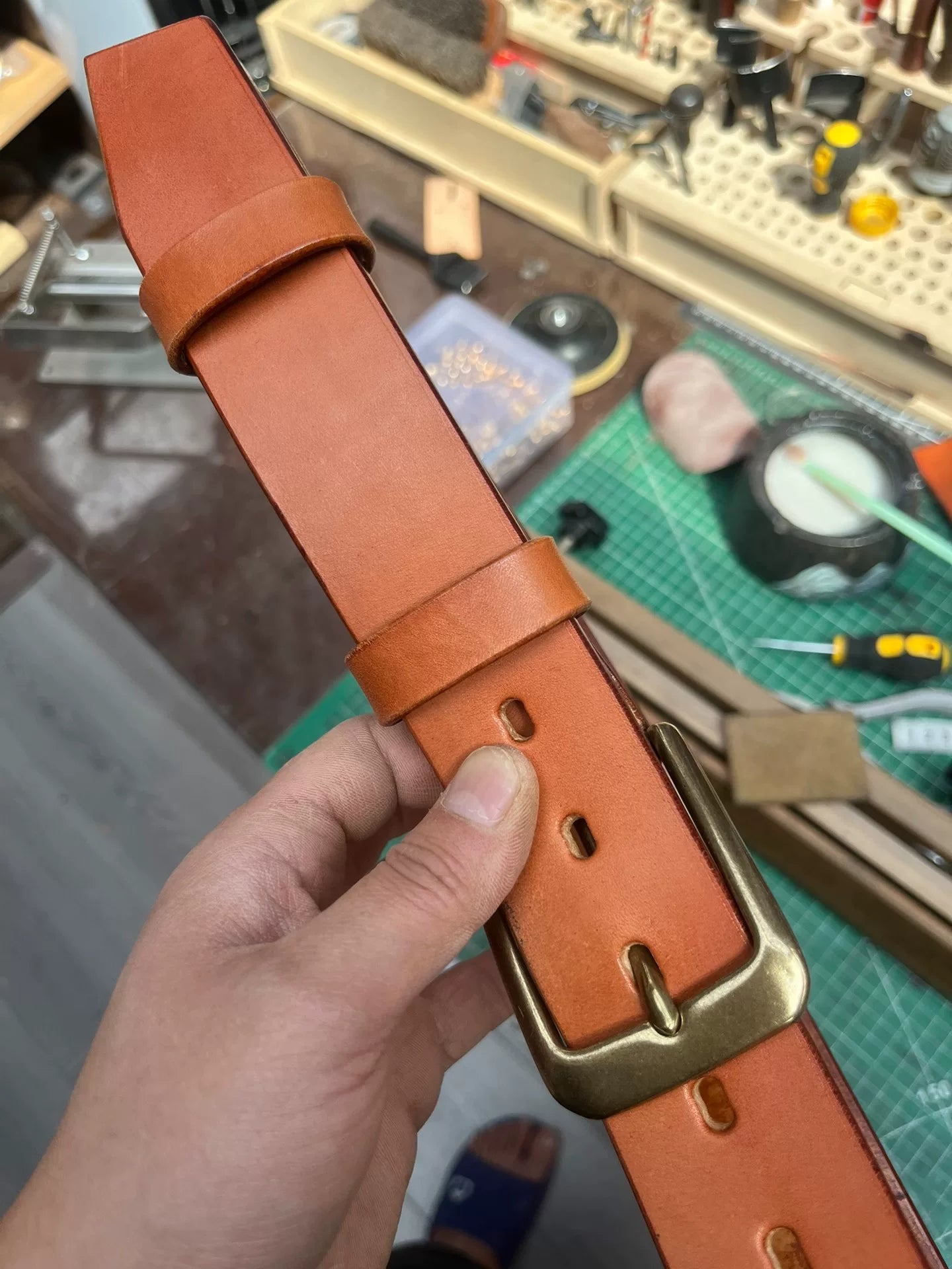 American saddle leather genuine leather casual men's belt imported…