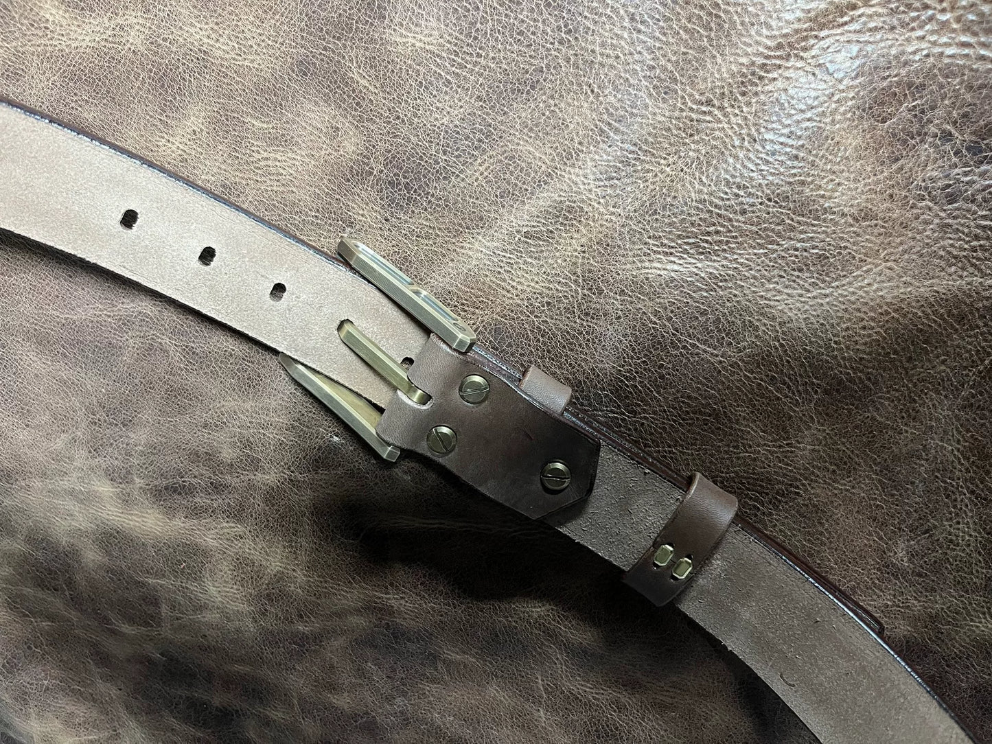 Authentic saddle handmade belt imported from the United States