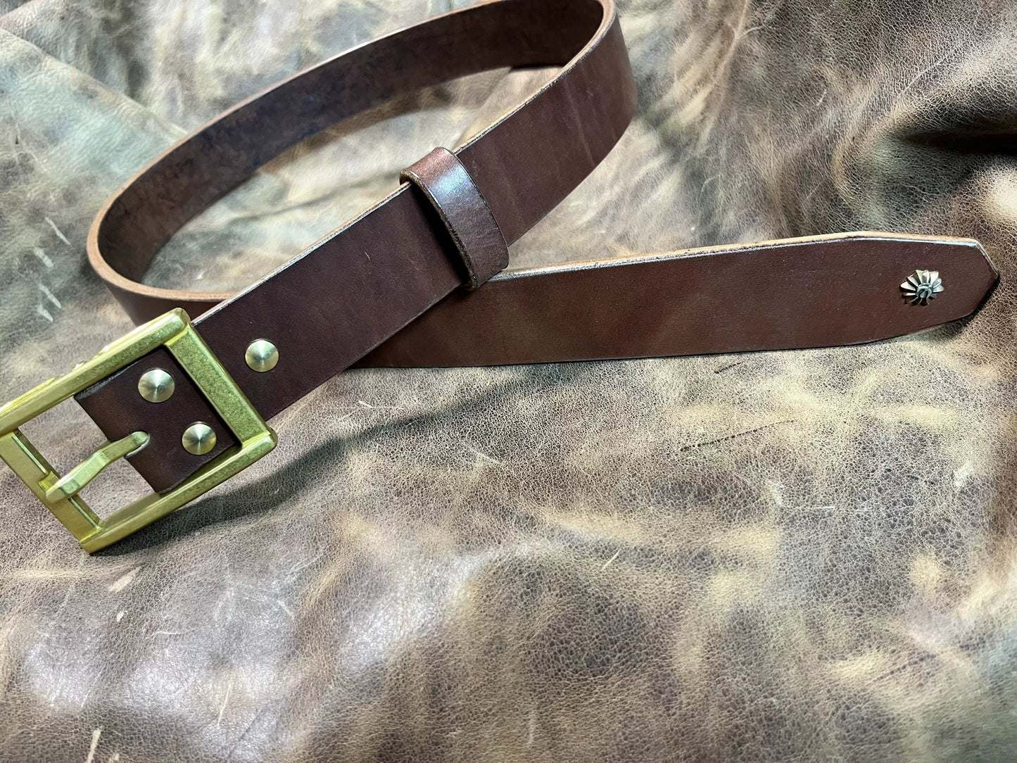 Zhaonan fat brown color with replica zephyr buckle