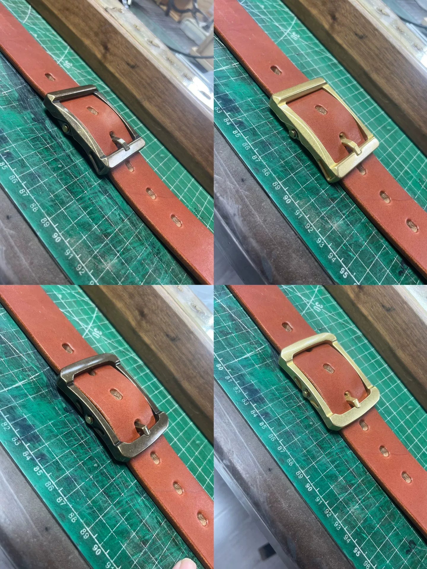 Caramel brown saddle leather handmade belt belt first layer cowhide…