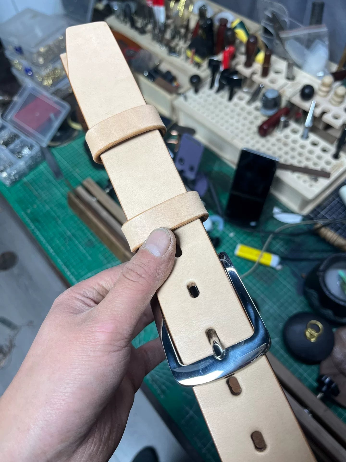 Imported American Saddle Handmade Belt — inquire for details