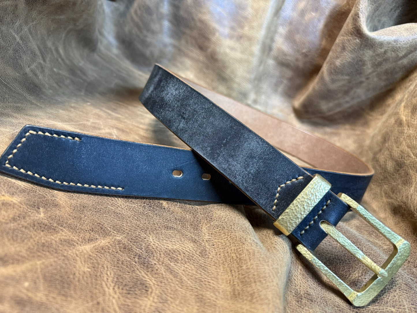 JF.J.Baker full grain bridle leather belt strip handmade belt mater…