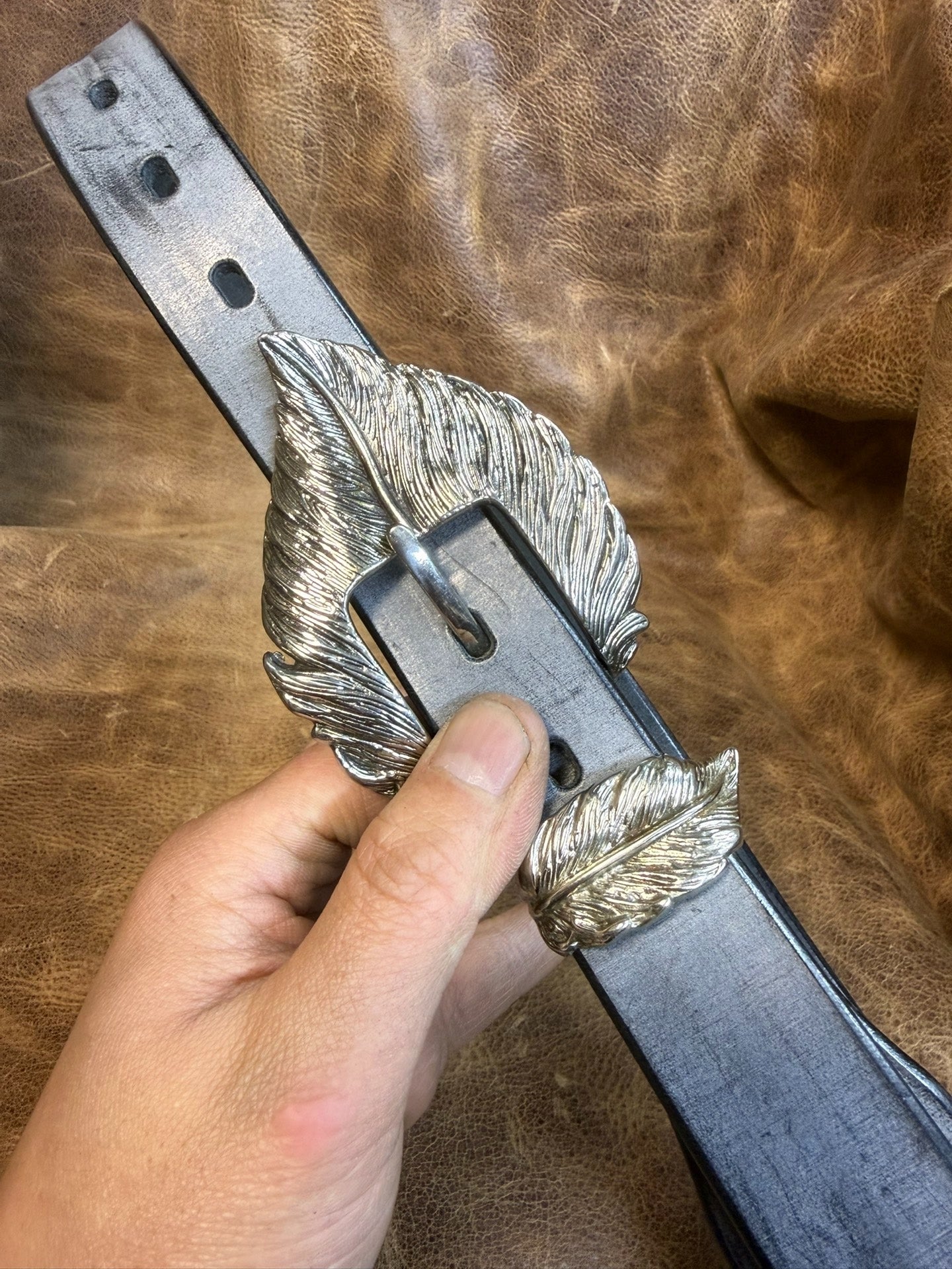 American retro handmade belt customization