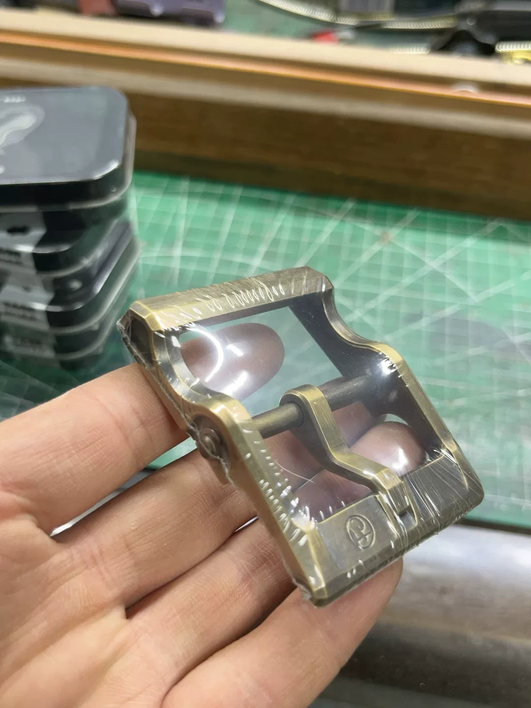 Genuine Fengchen 6th generation solid brass belt buckle
