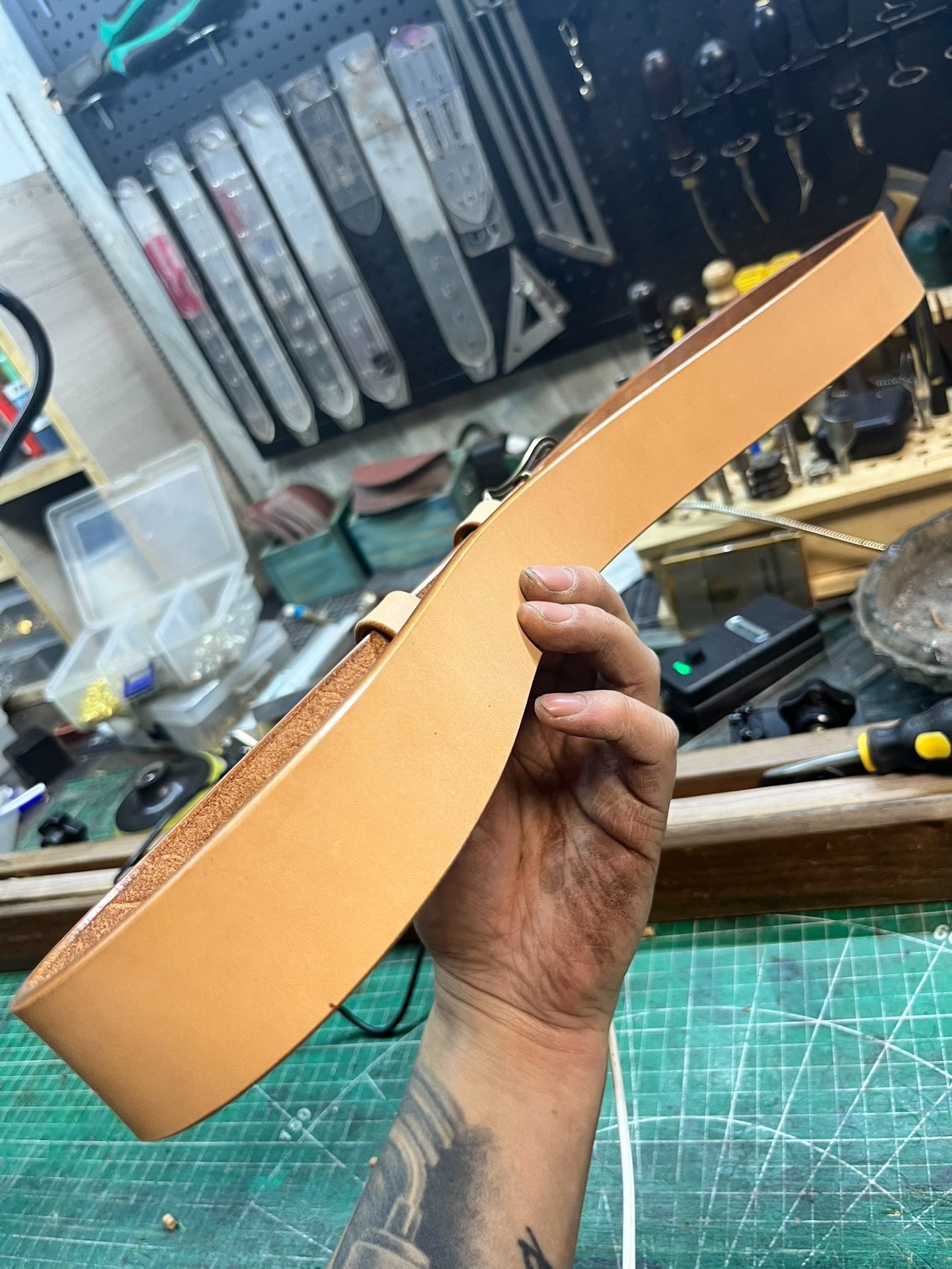 Customized American-style pure copper Tangcao buckle handmade belt,…