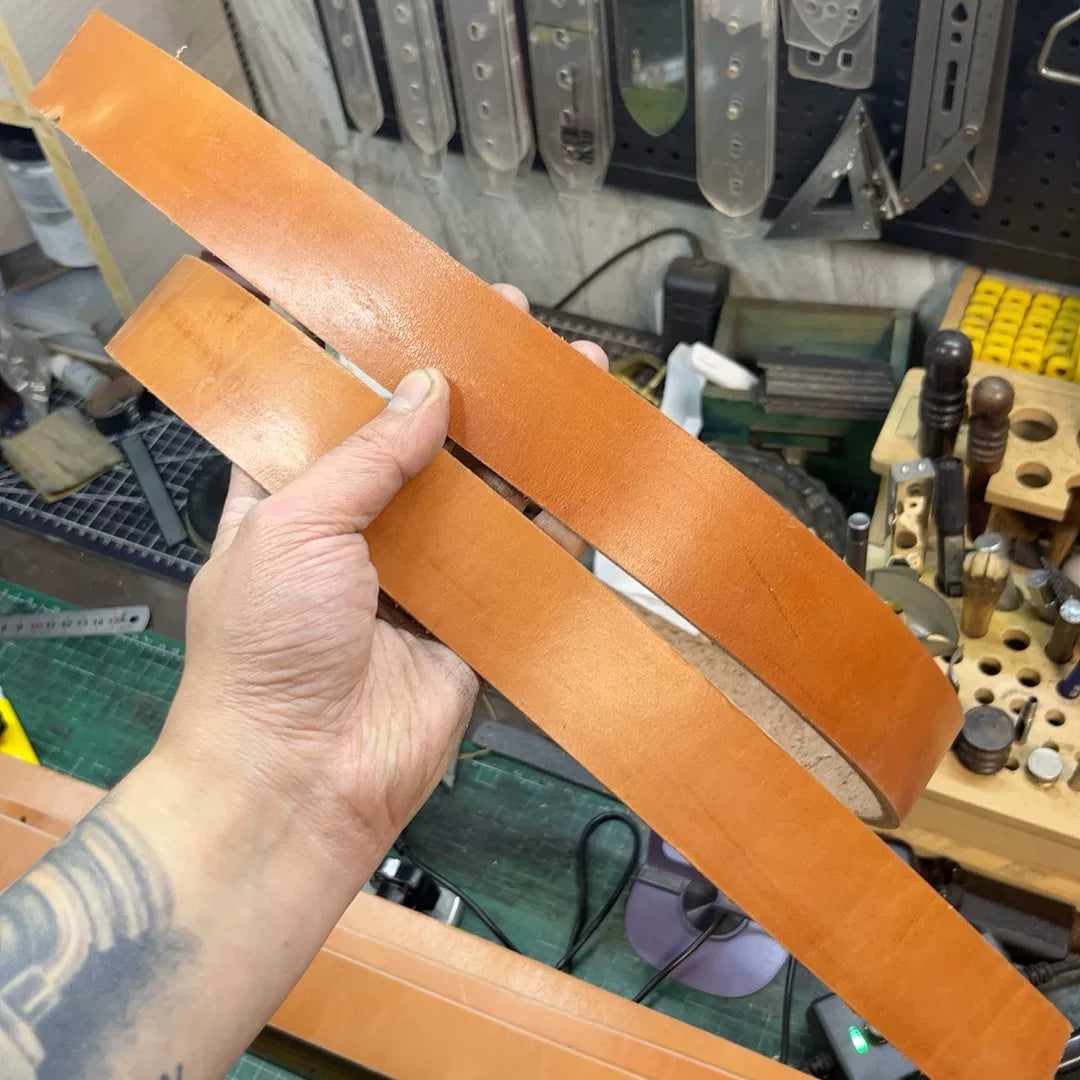 First Full-Back Japanese Oak-Tanned Leather Belt
