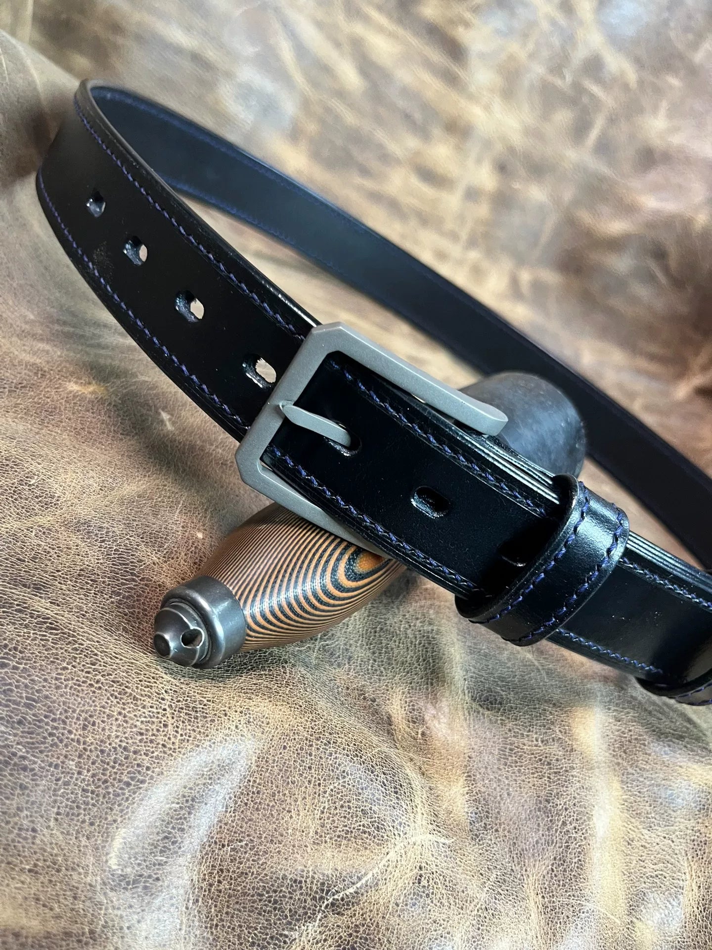 TWS Thomas Bridle Leather Business Dress Belt — Imported from UK