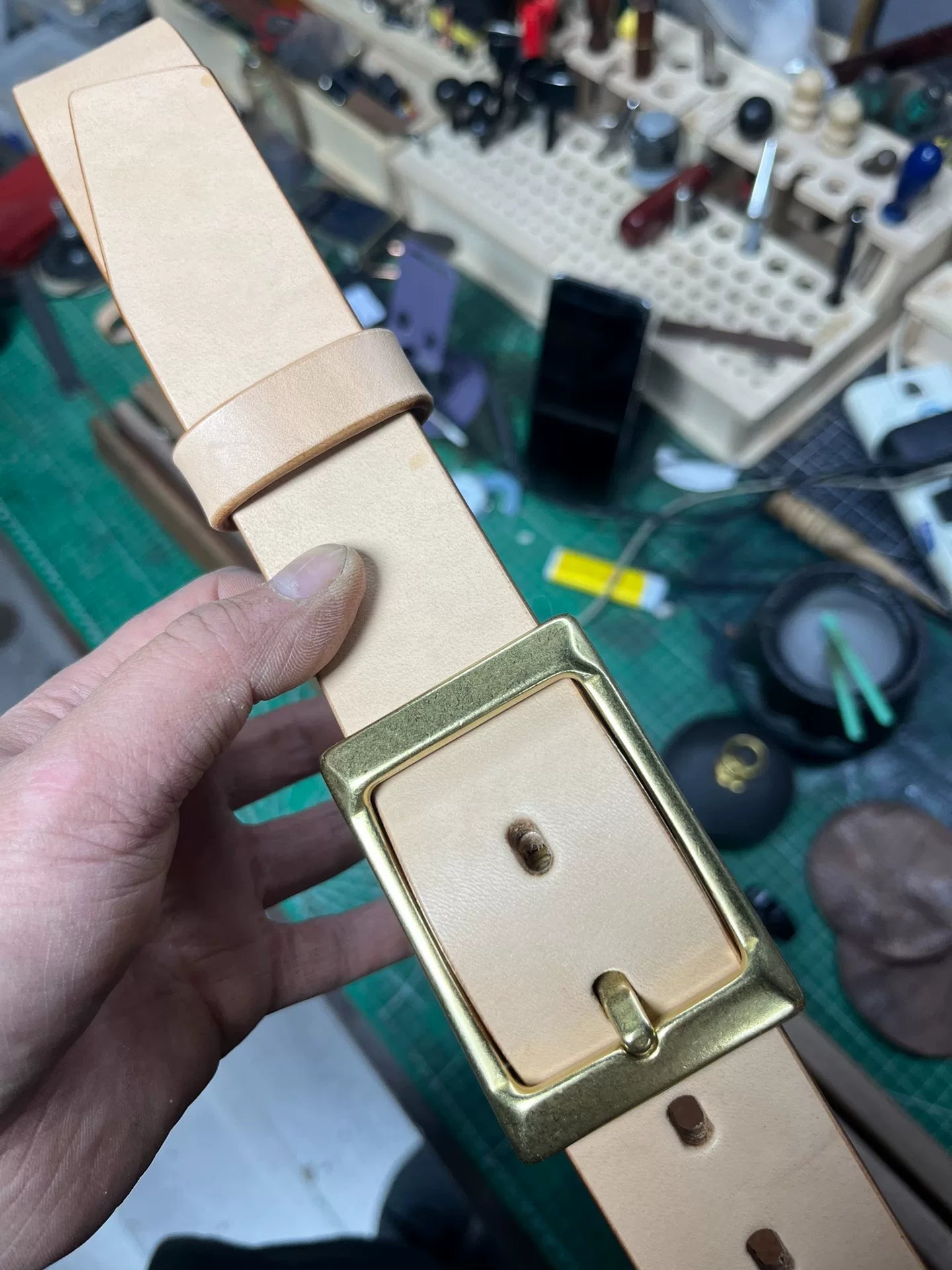 6.5mm thick Meian handmade belt belt, imported Meian, like to consult