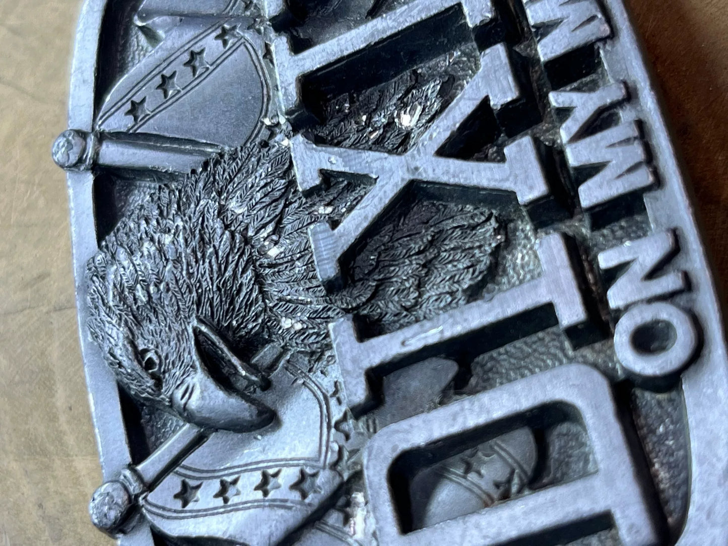 American eagle belt buckle belt buckle 1987