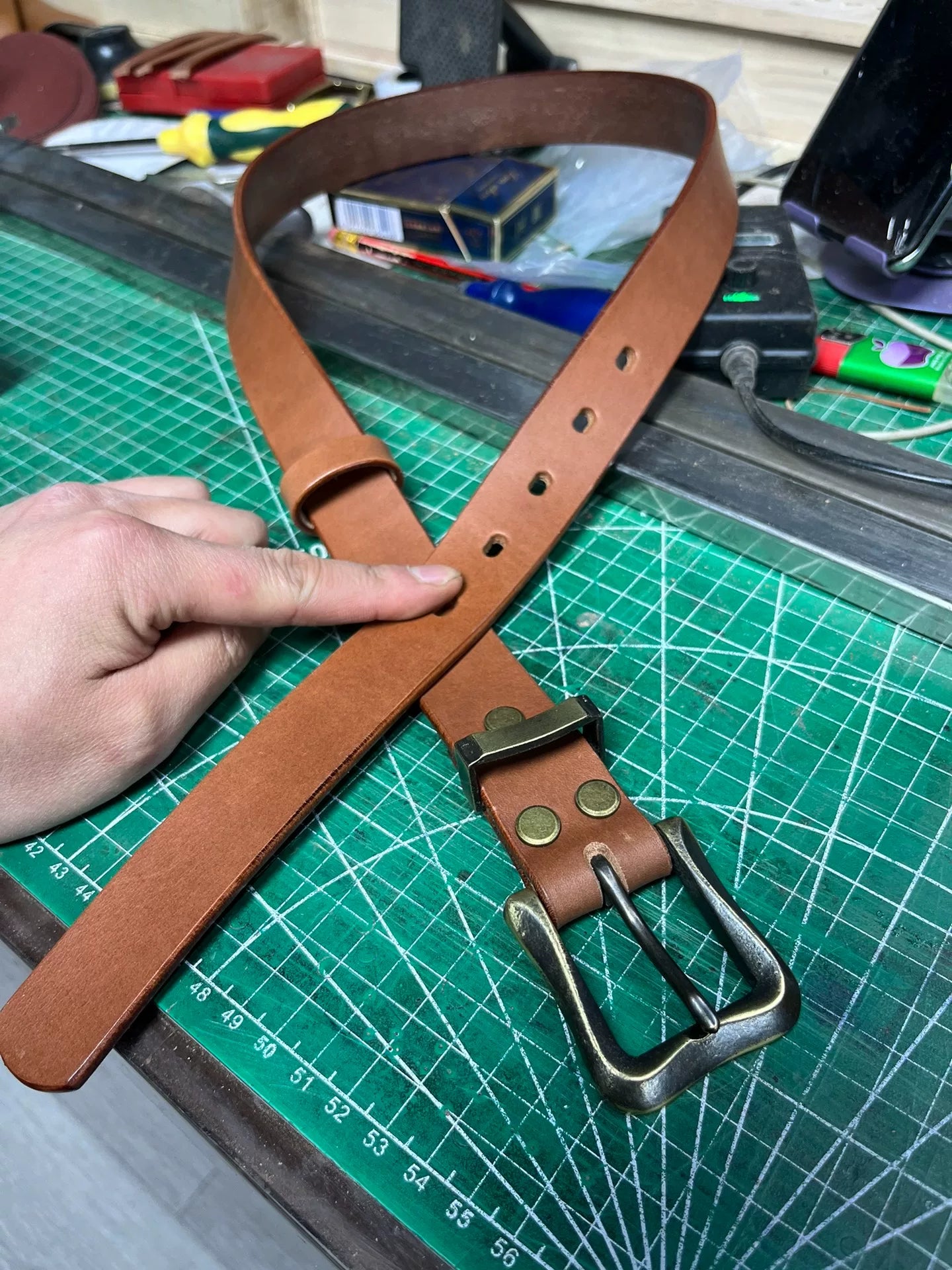 Italian original Buttero top brown vegetable tanned cowhide handmad…