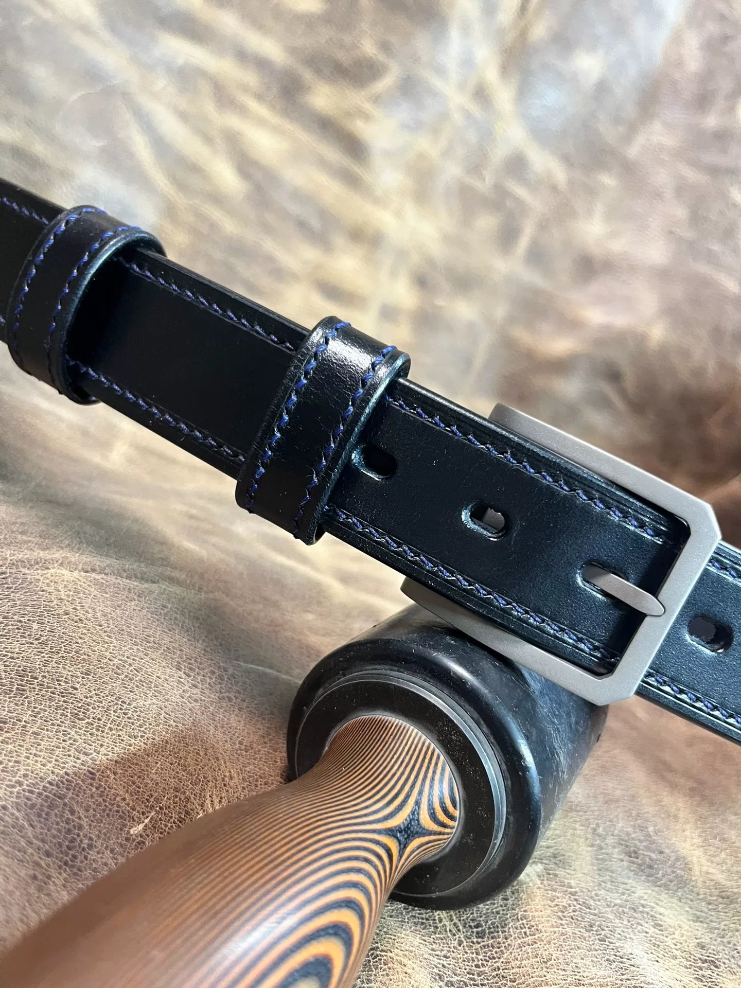TWS Thomas Bridle Leather Business Dress Belt — Imported from UK