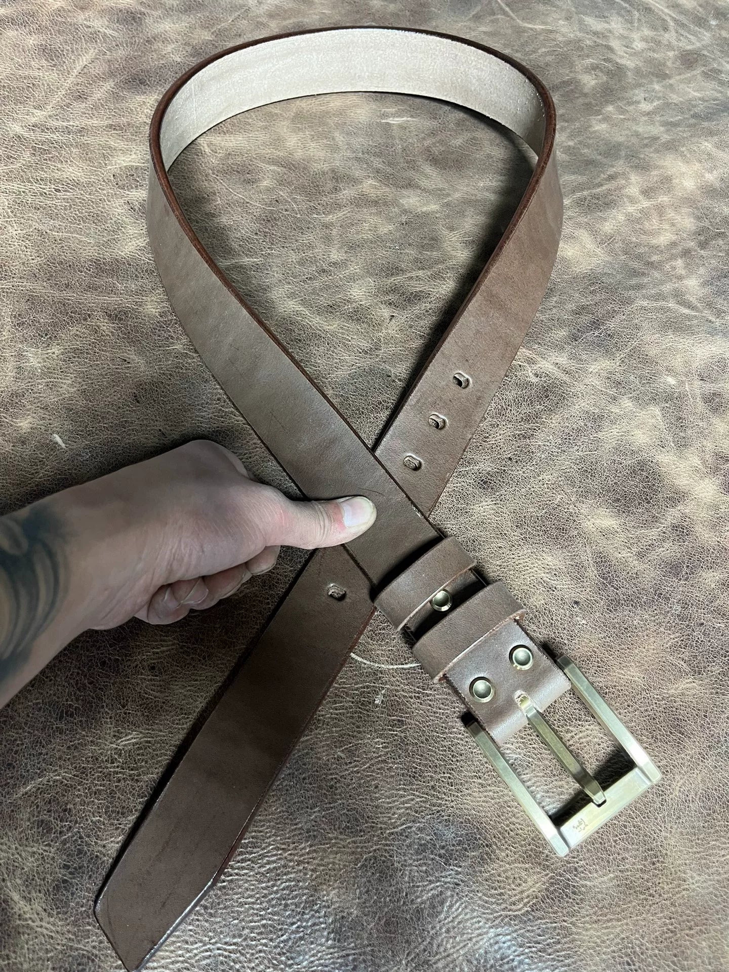 Authentic saddle handmade belt imported from the United States