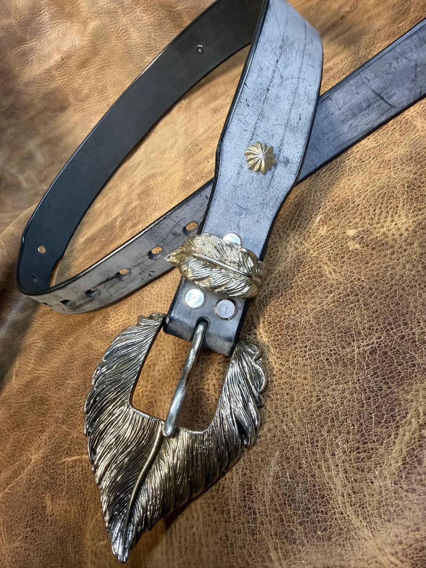 American retro handmade belt customization