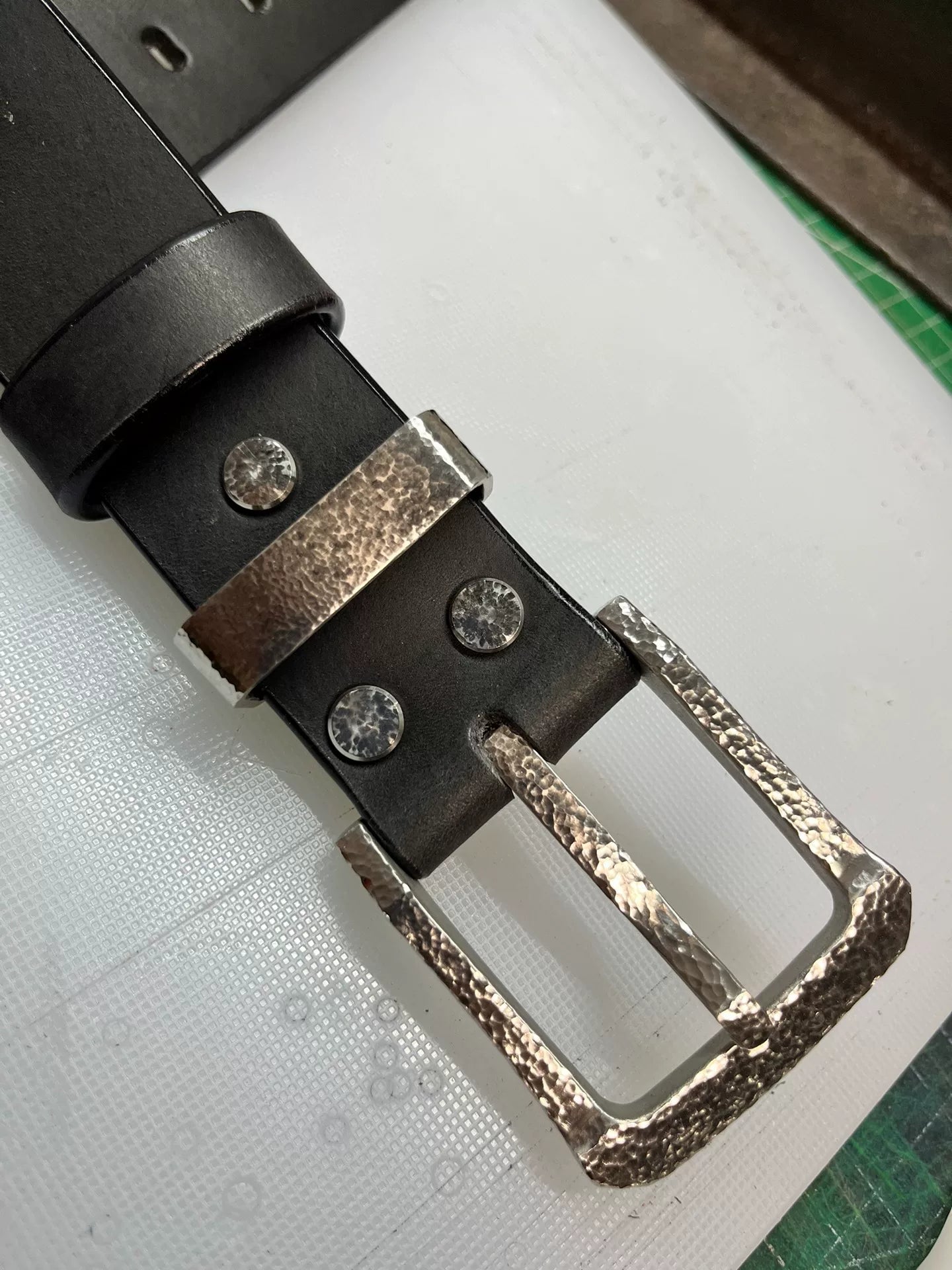 4.5mm formal business pin buckle business handmade belt
