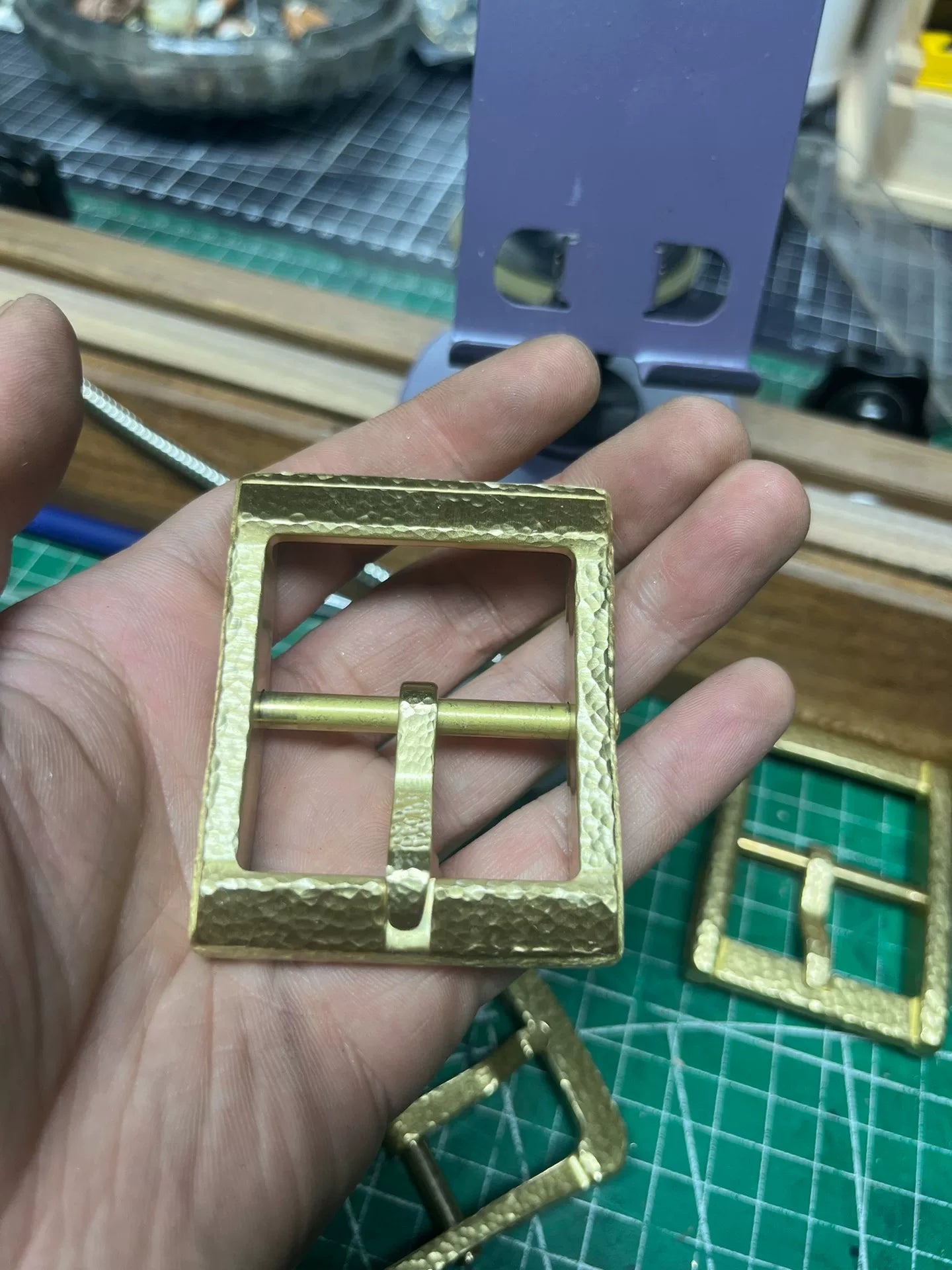 Fengchen Five Generations Reproduction Solid Brass Belt Buckle Hand…